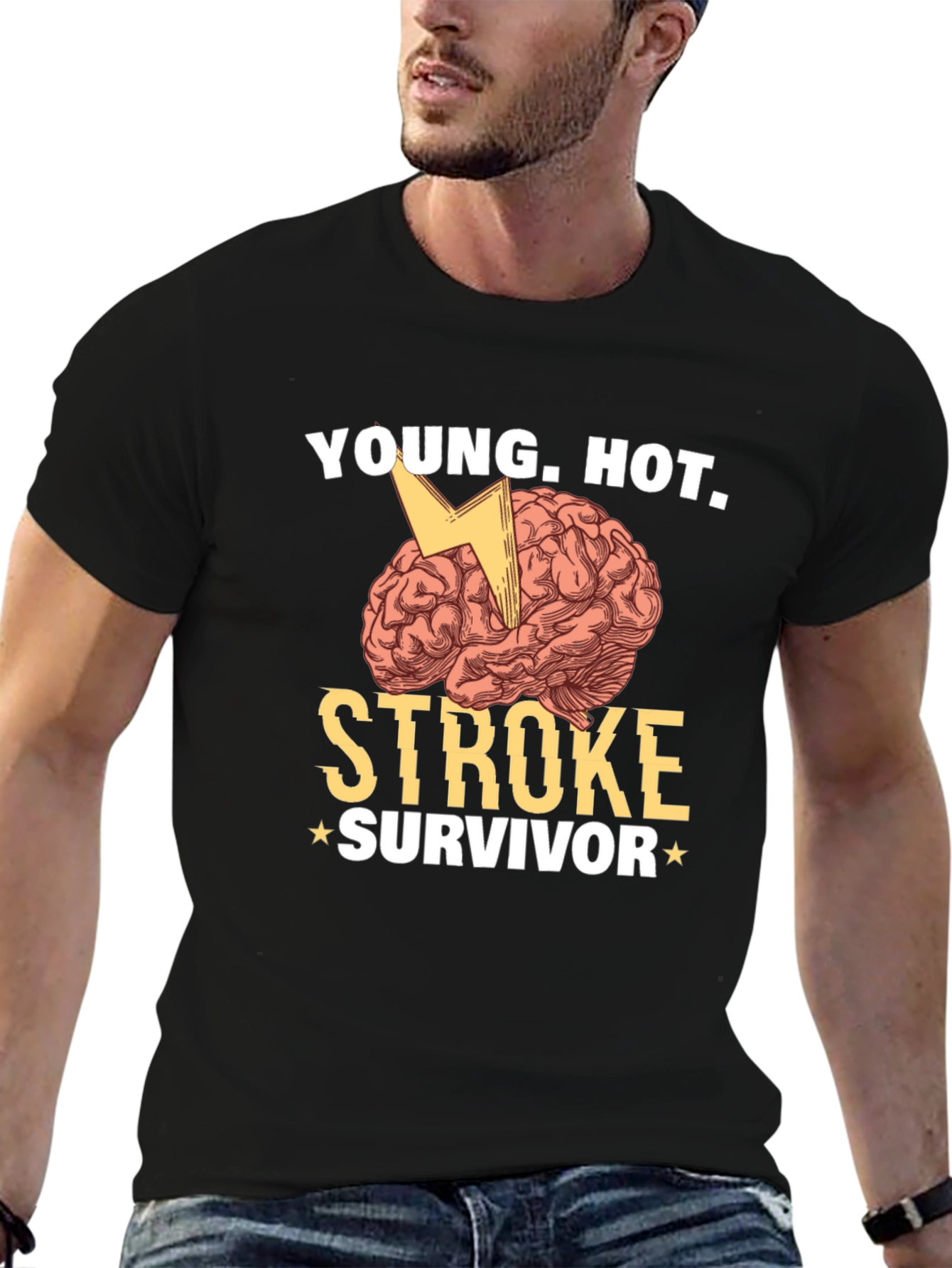 Young Hot Stroke Survivor Graphic T-Shirt