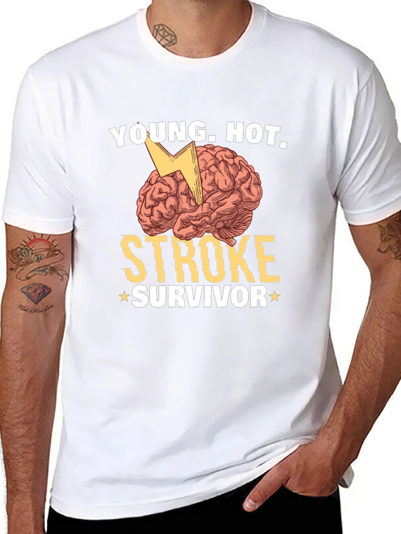 Young Hot Stroke Survivor Graphic T-Shirt