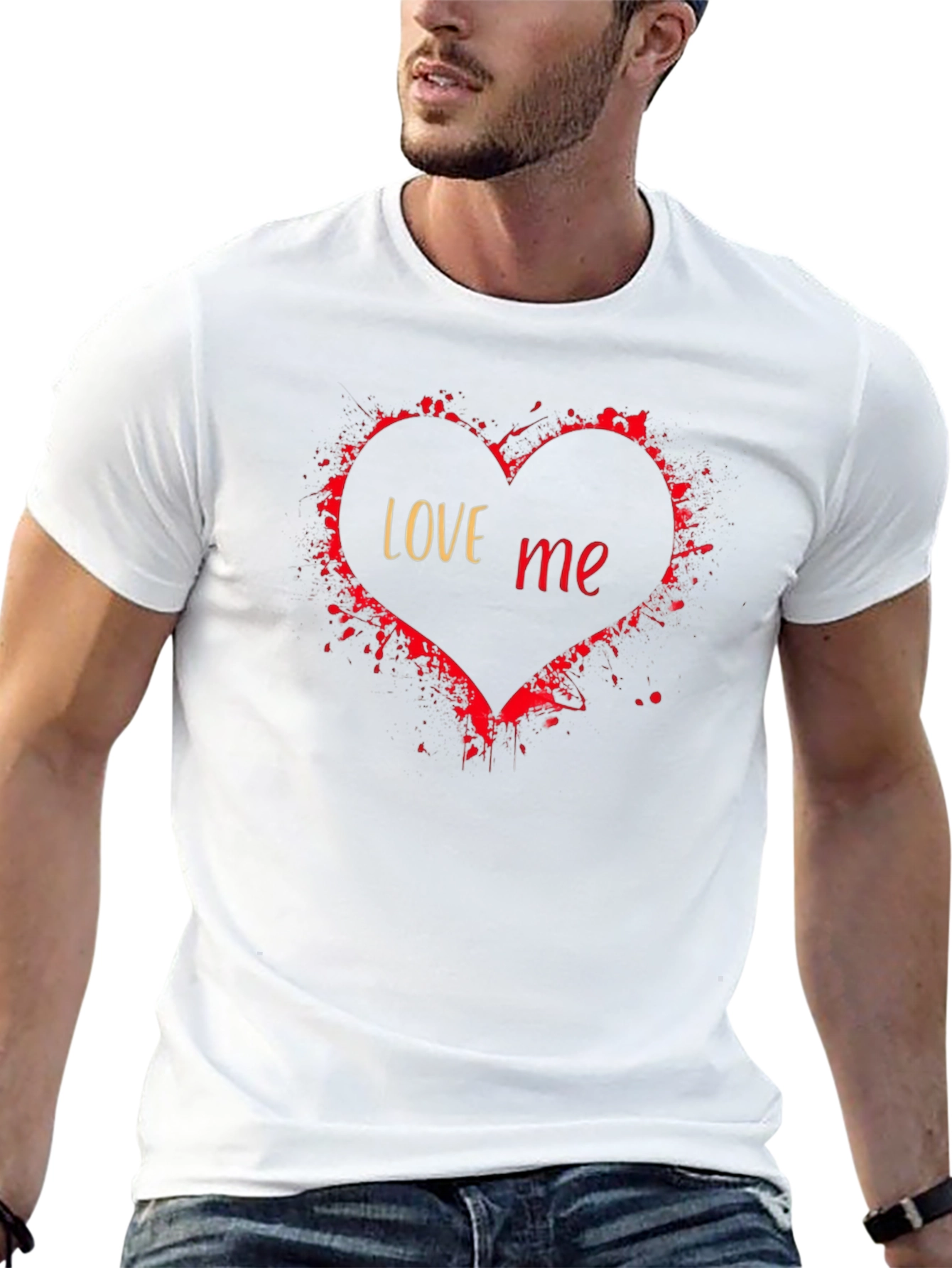 Love Me T-Shirt - Red Heart Valentines Day Tee