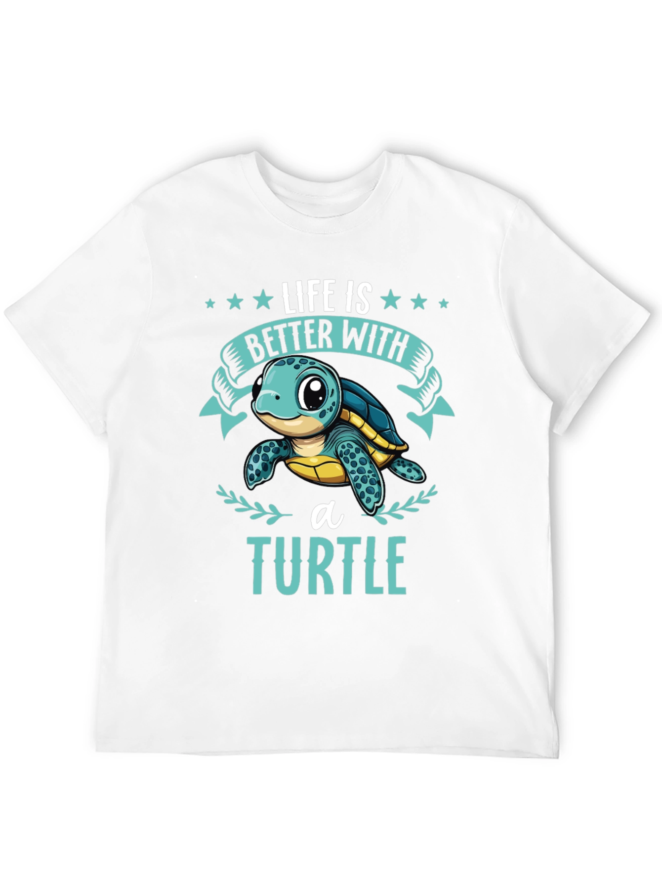 Life is Better with a Turtle Graphic T-Shirt