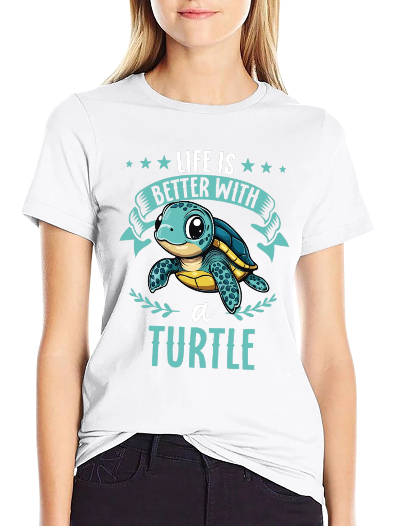Life is Better with a Turtle Graphic T-Shirt