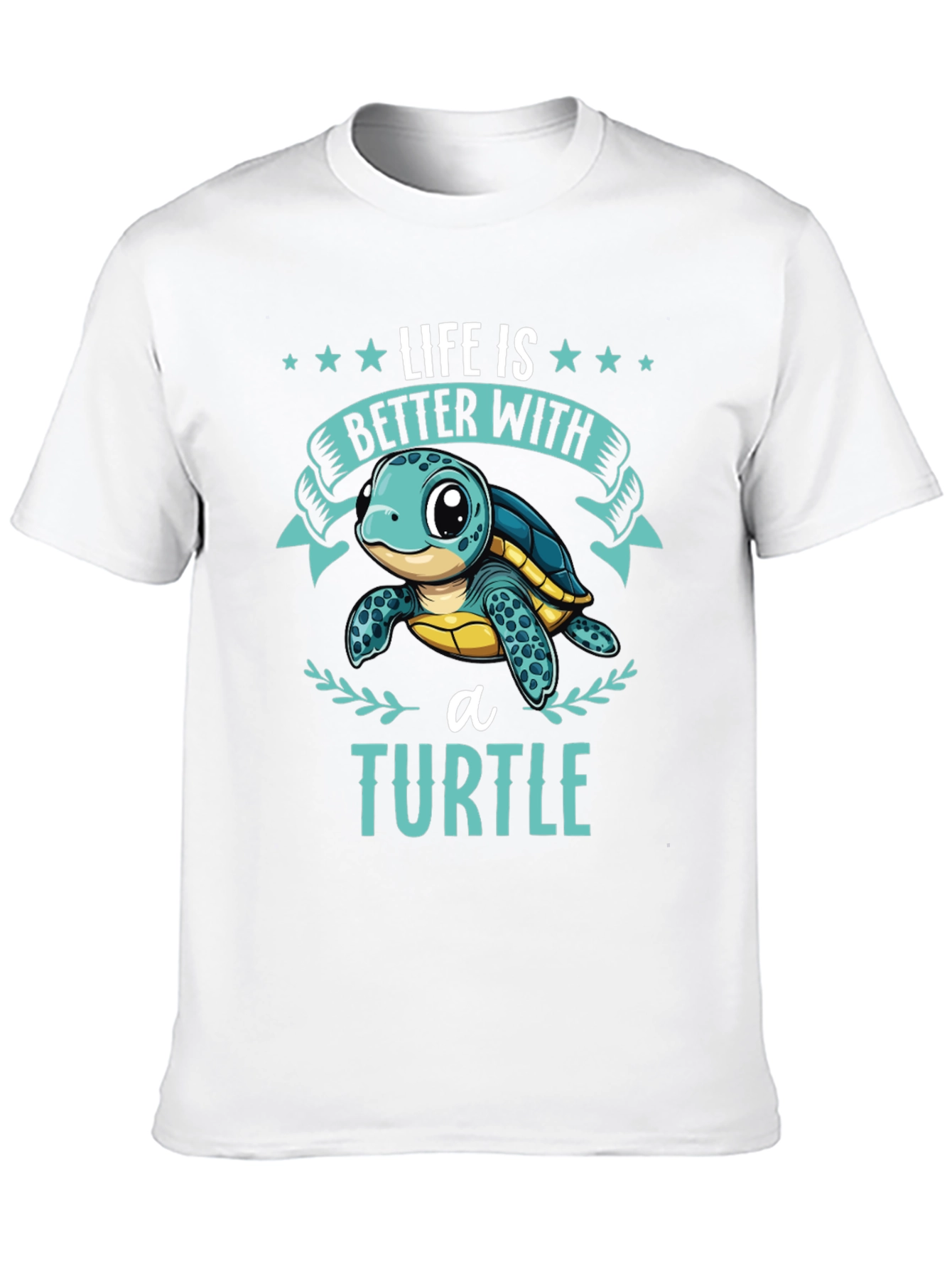 Life is Better with a Turtle Graphic T-Shirt
