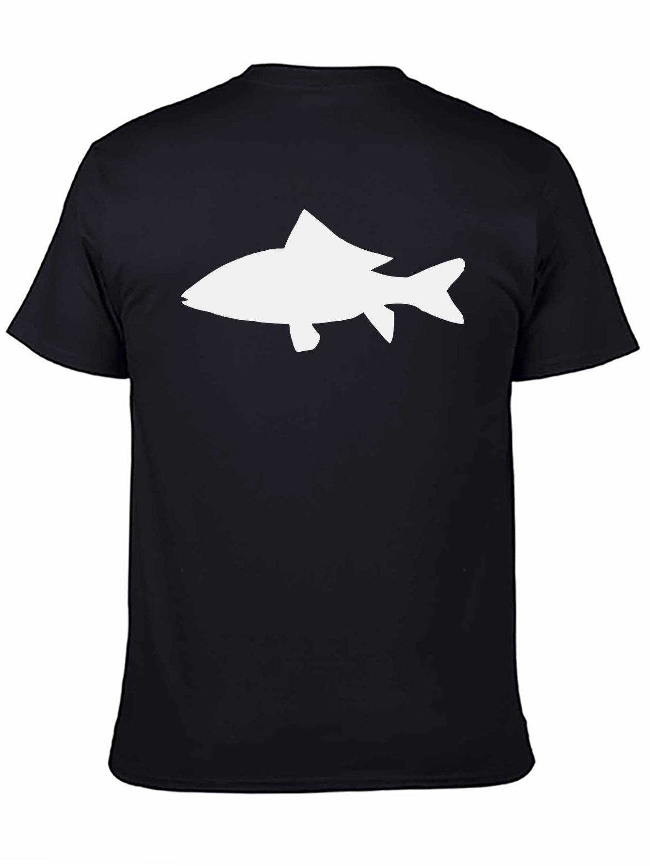 Fish Graphic T-Shirt - Black Cotton Tee