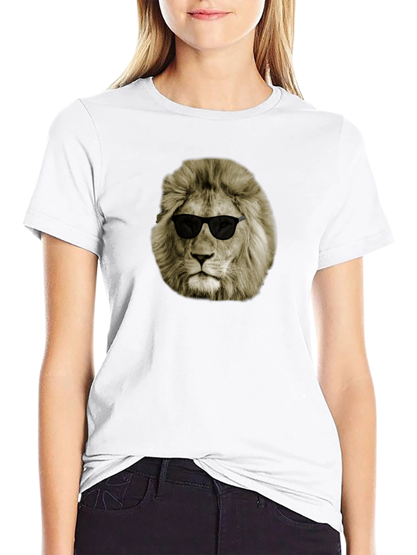 Cool Lion Sunglasses Graphic Tee