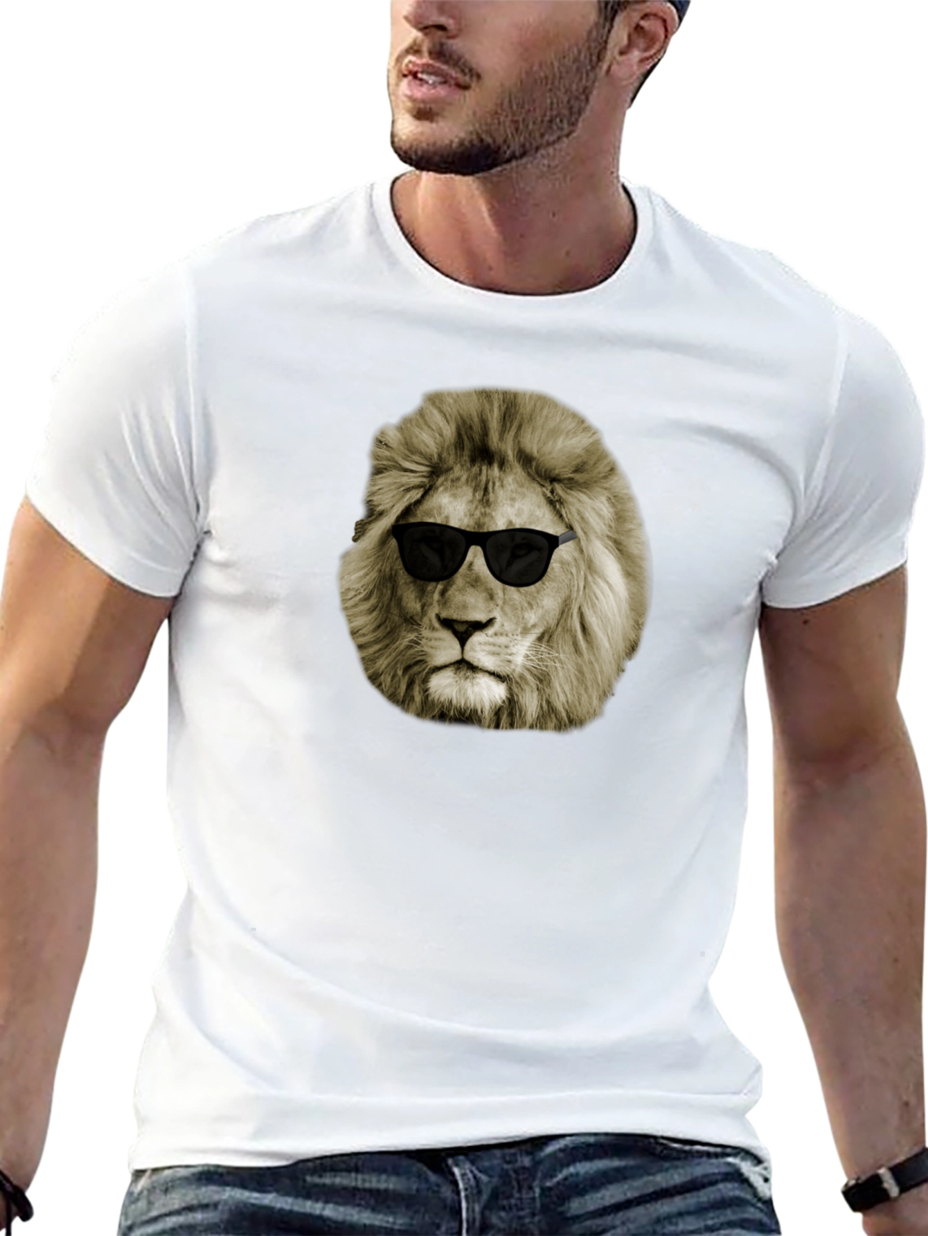 Cool Lion Sunglasses Graphic Tee