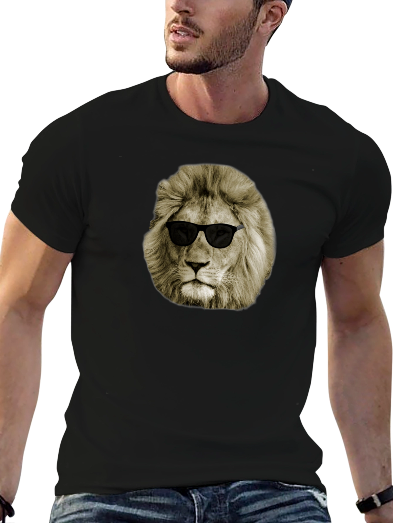 Cool Lion Sunglasses Graphic Tee