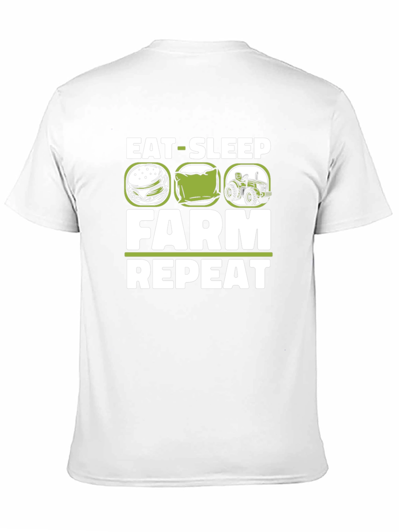 Eat Sleep Farm Repeat Graphic T-Shirt