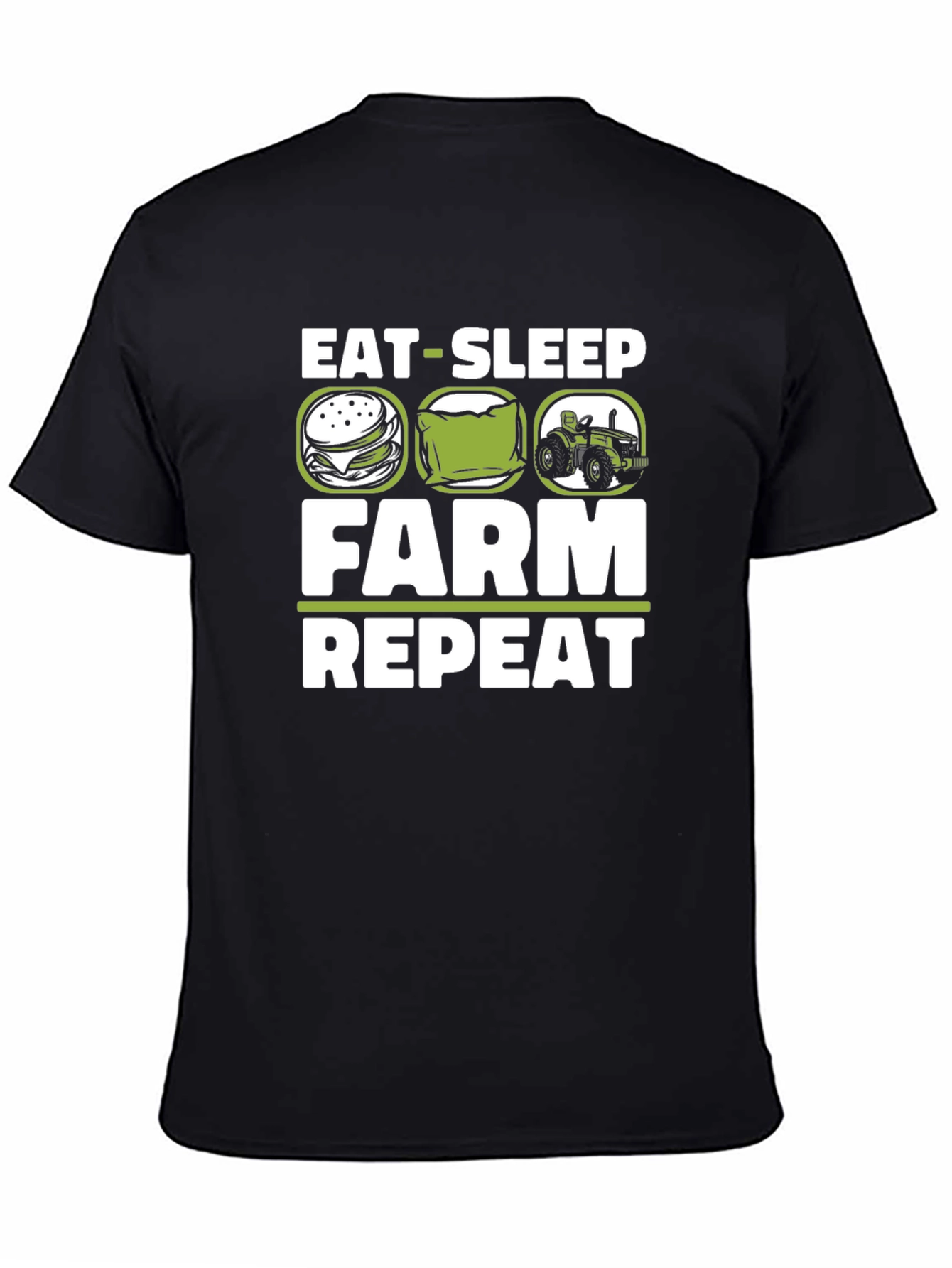 Eat Sleep Farm Repeat Graphic T-Shirt