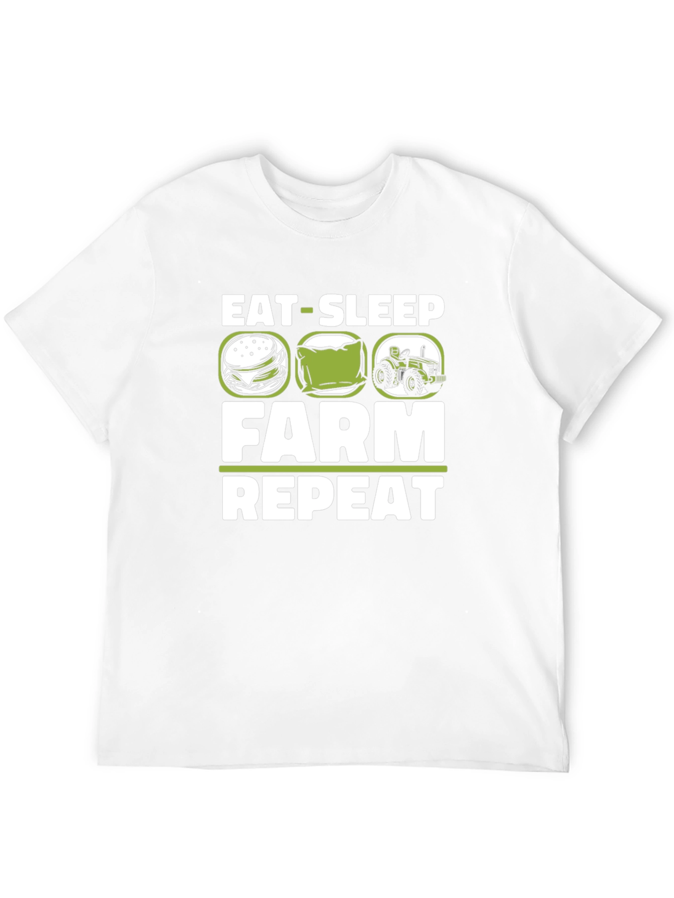 Eat Sleep Farm Repeat Graphic T-Shirt