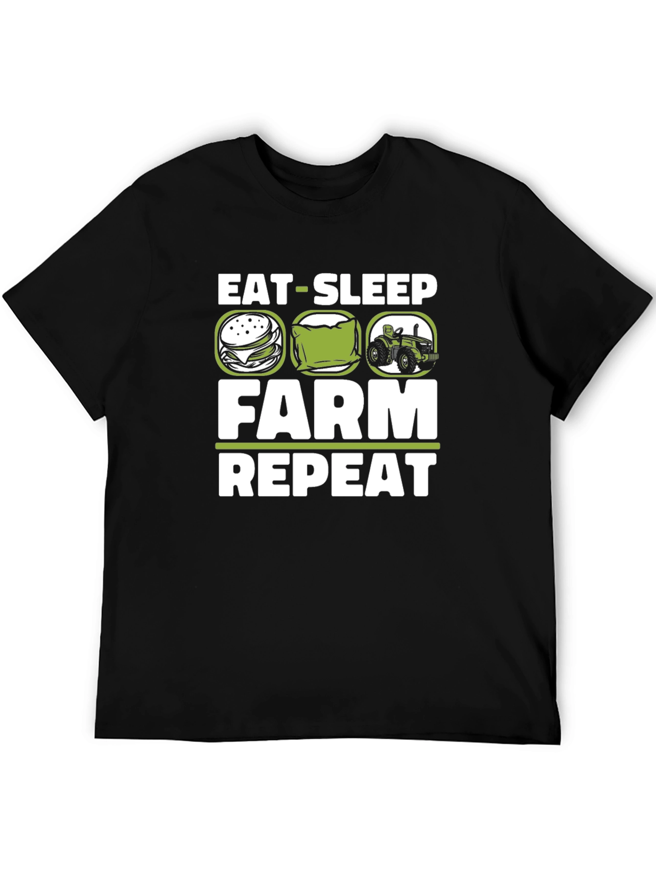 Eat Sleep Farm Repeat Graphic T-Shirt