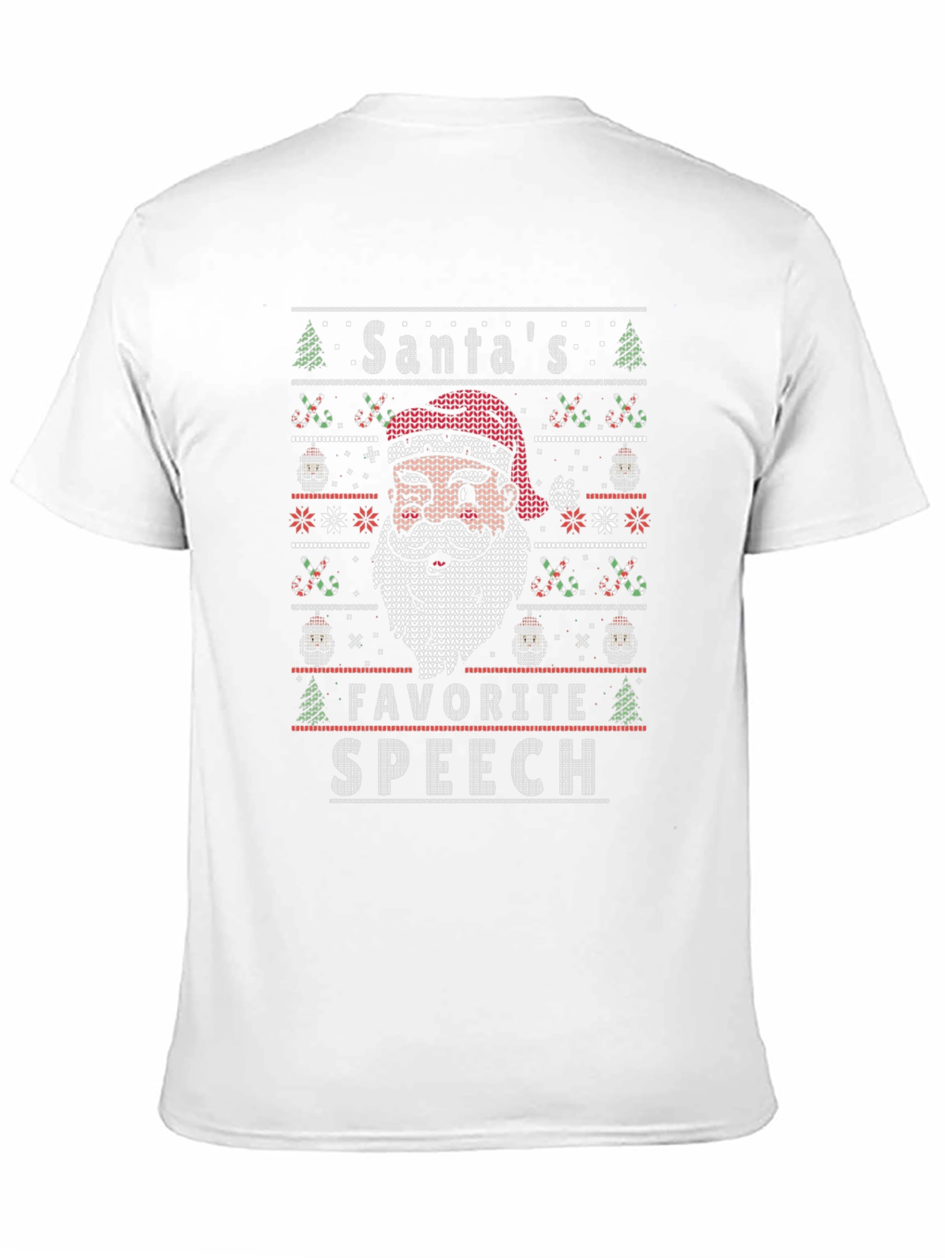Santas Favorite Speech Black T-Shirt