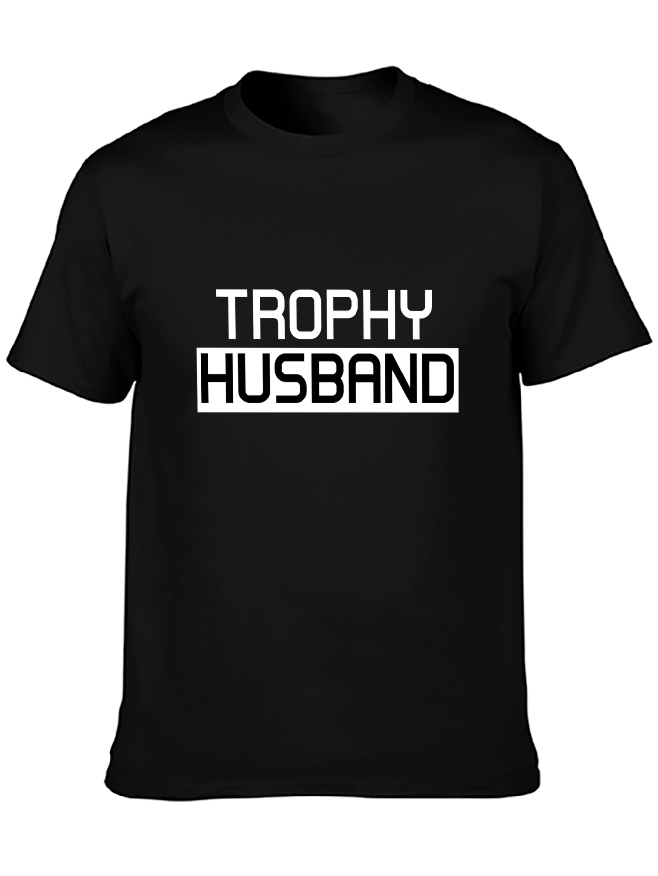 Trophy Husband Graphic Tee - Black Cotton T-Shirt