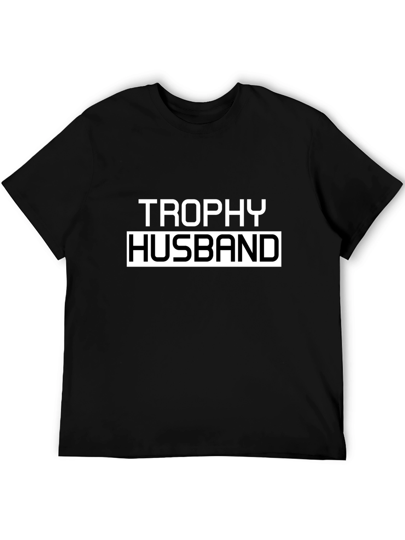 Trophy Husband Graphic Tee - Black Cotton T-Shirt