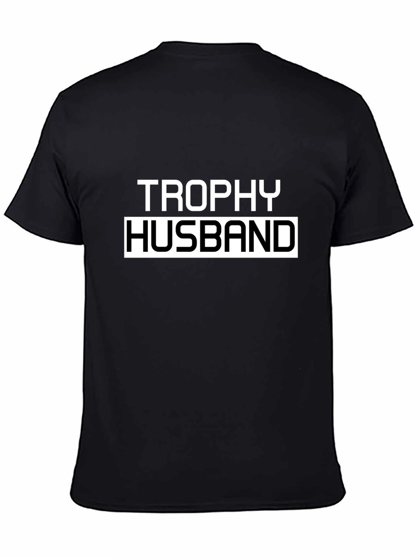 Trophy Husband Graphic Tee - Black Cotton T-Shirt