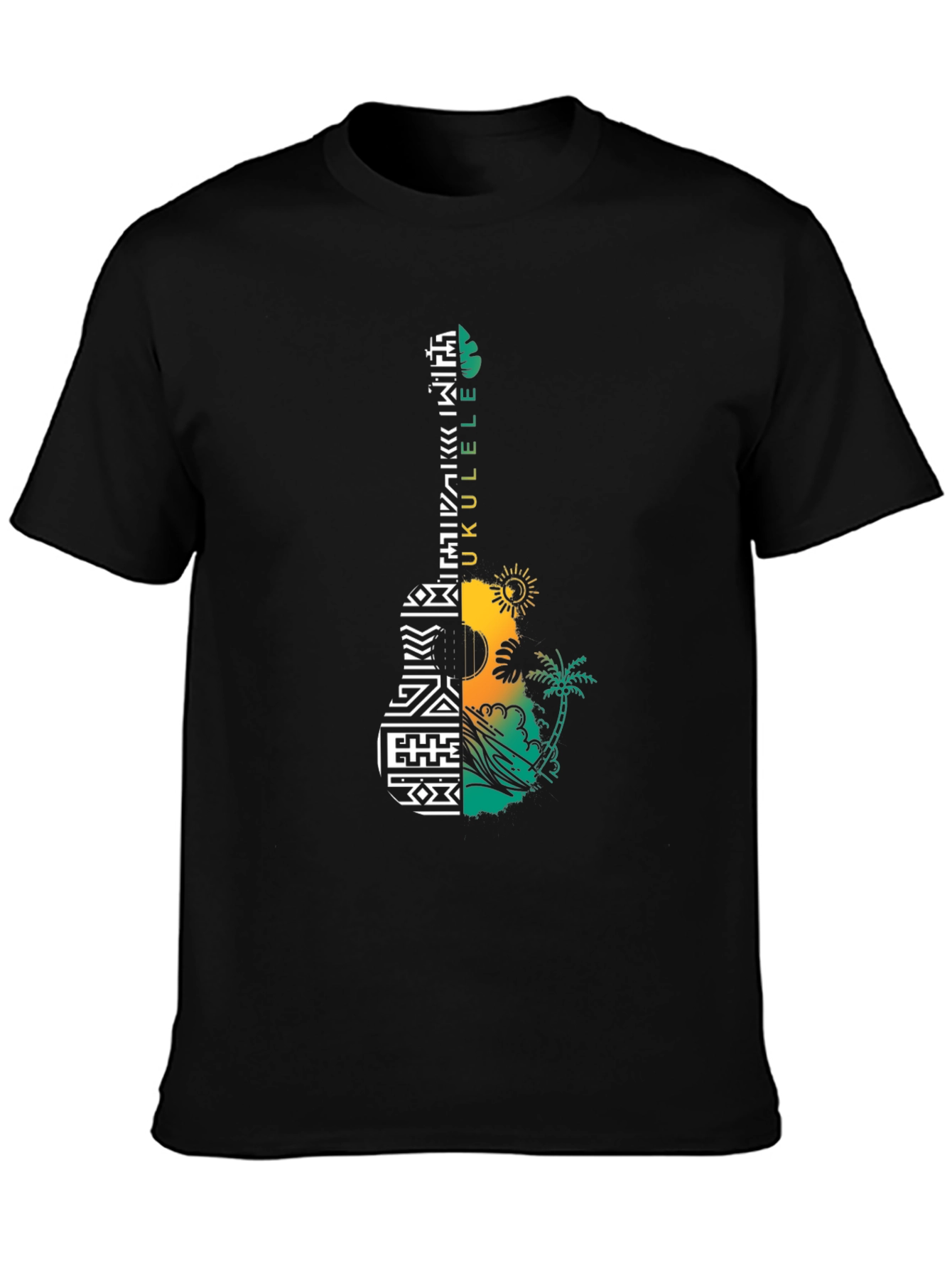 Ukulele T-Shirt - Hawaiian Style Graphic Tee