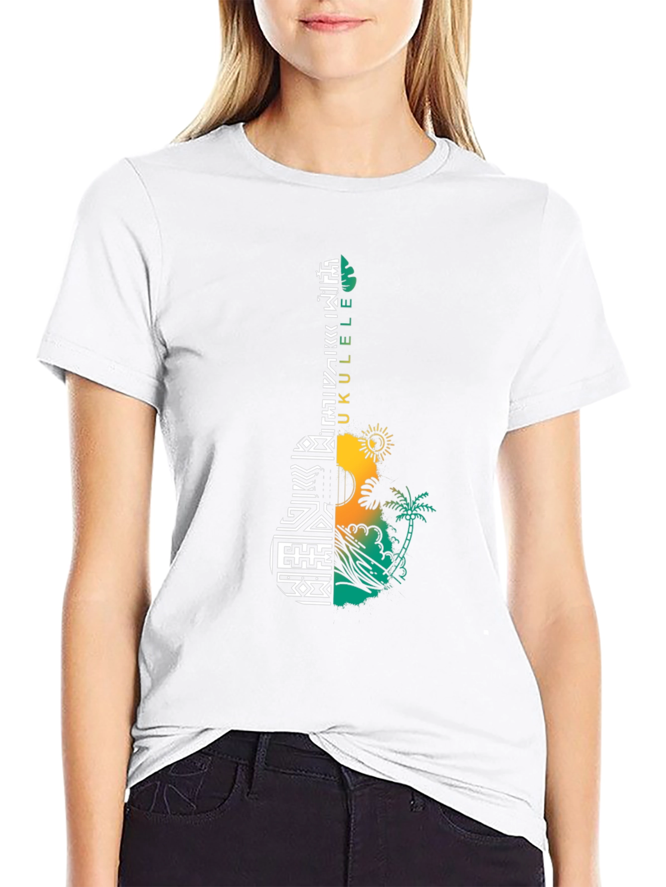 Ukulele T-Shirt - Hawaiian Style Graphic Tee