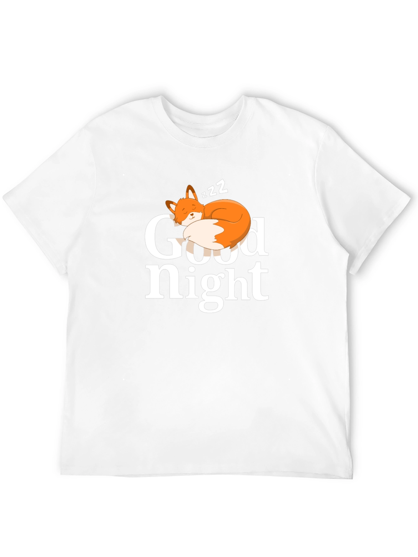 Good Night Fox T-Shirt - Cute Sleepy Fox Design