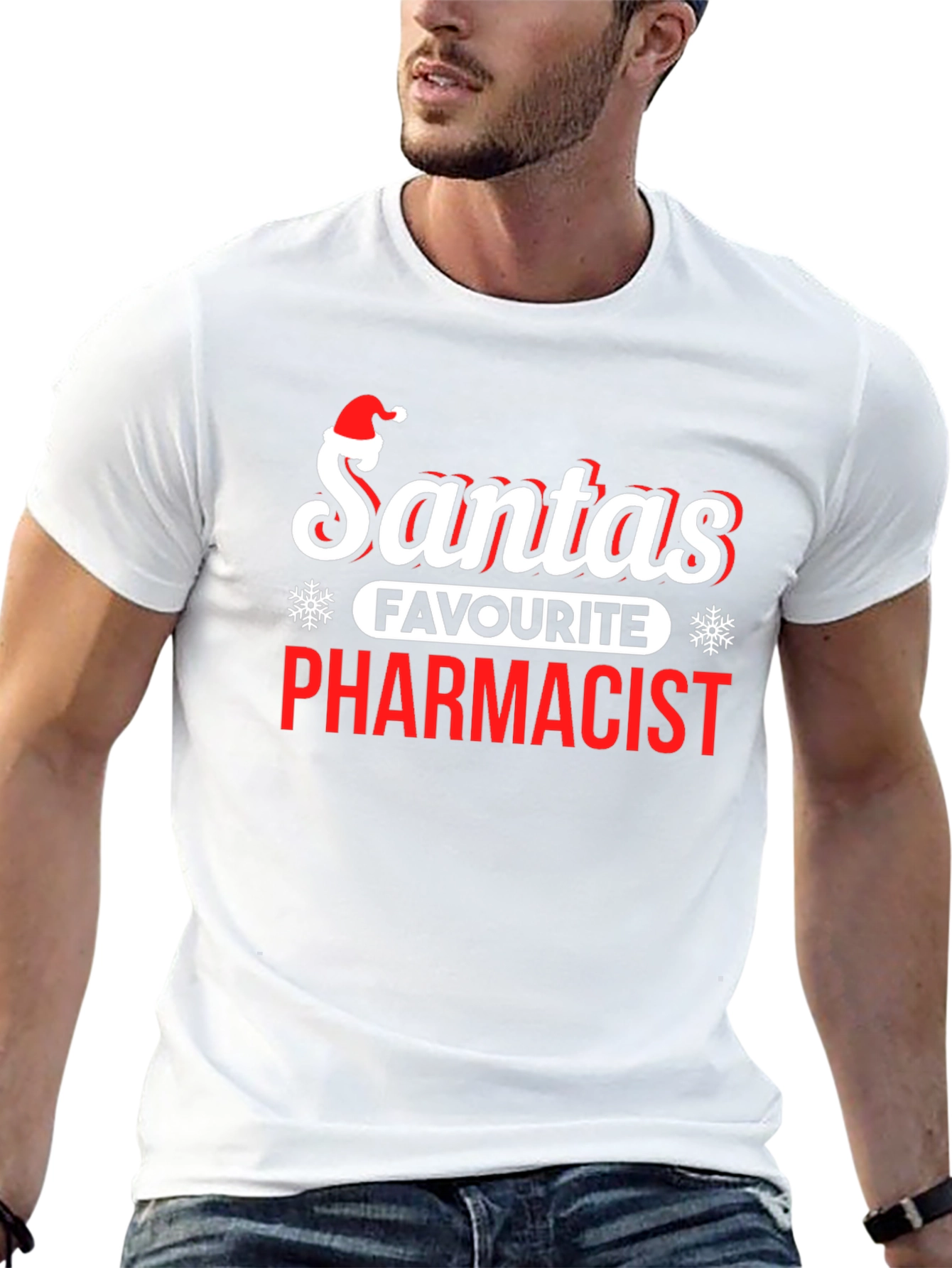 Santas Favorite Pharmacist Graphic Tee