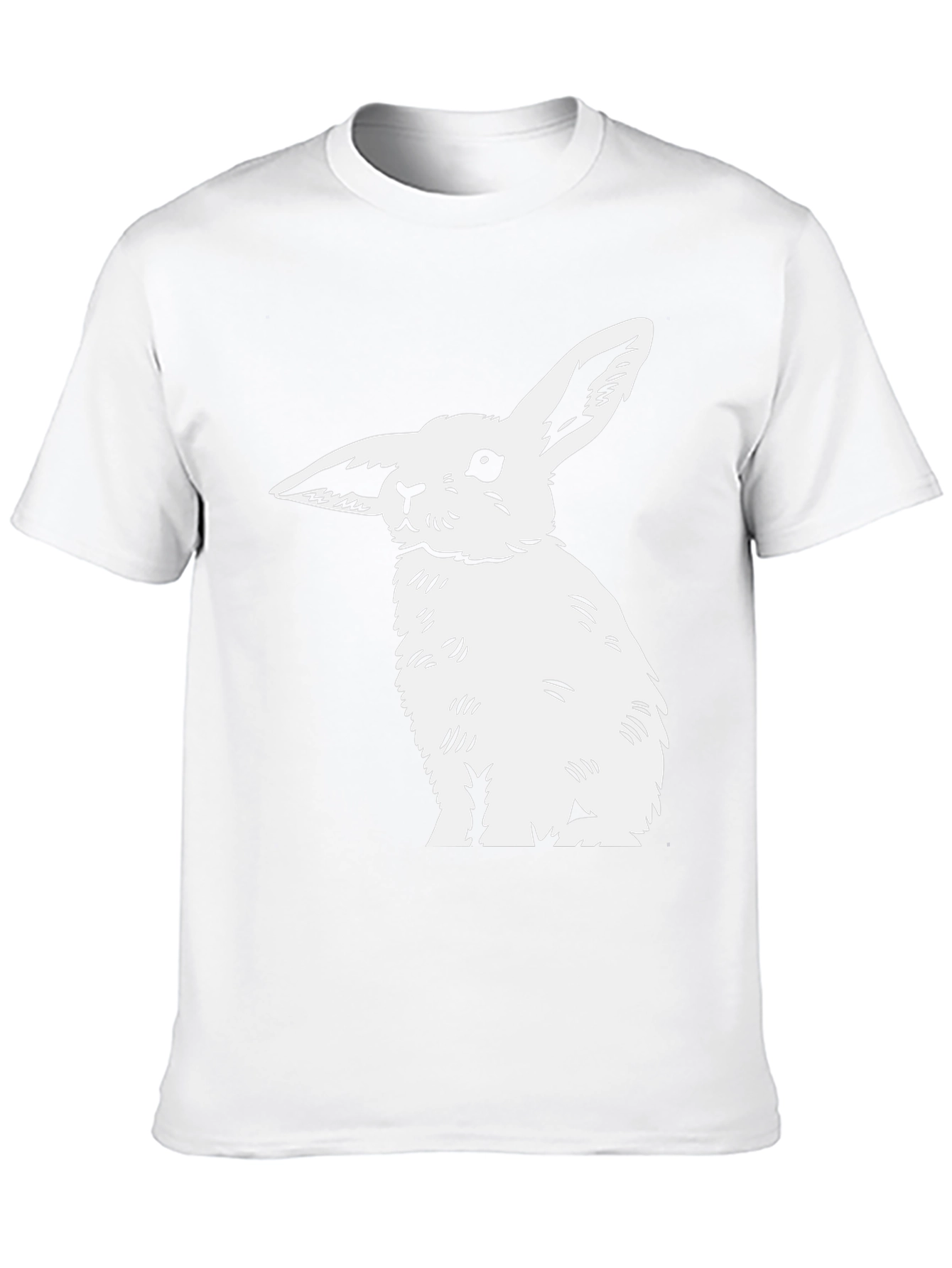 Black Rabbit Graphic Tee - Mens Casual Top