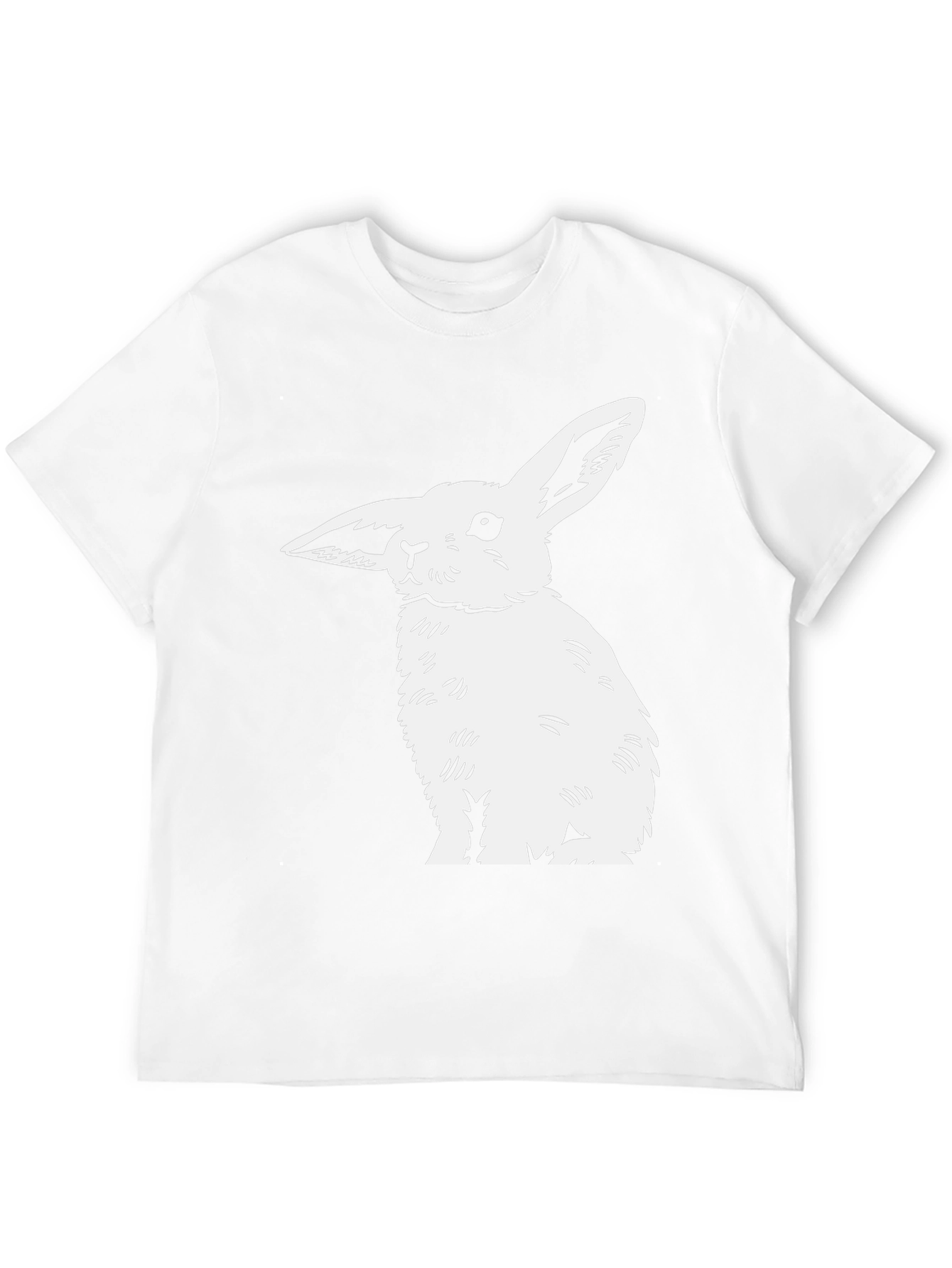 Black Rabbit Graphic Tee - Mens Casual Top