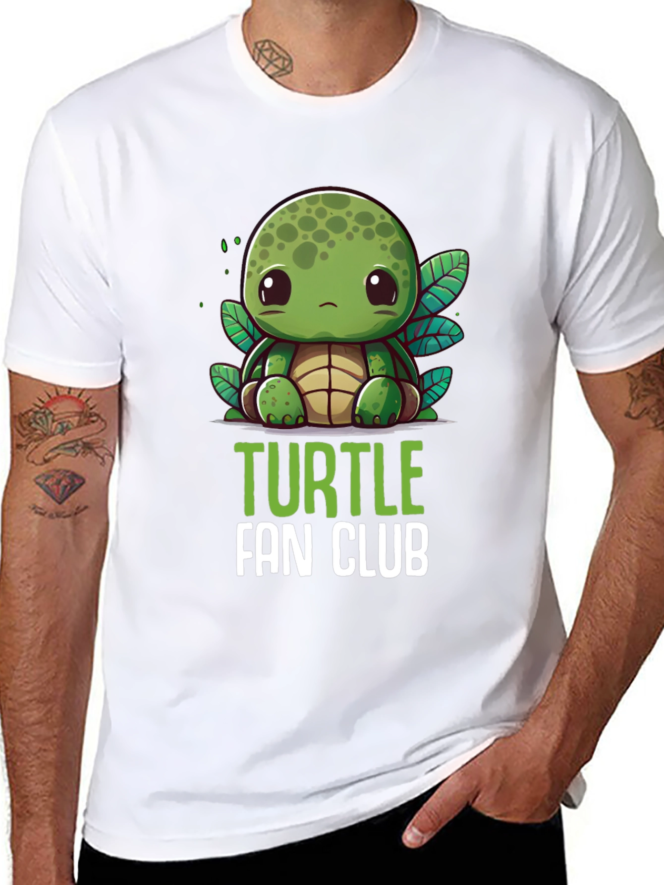 Cute Turtle Fan Club Graphic Tee - Unisex