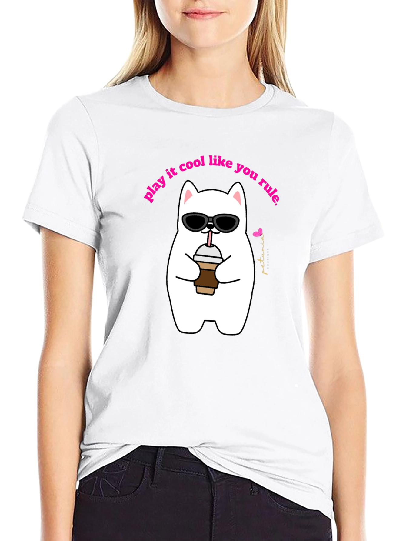 Cool Cat Graphic Tee - Play It Cool