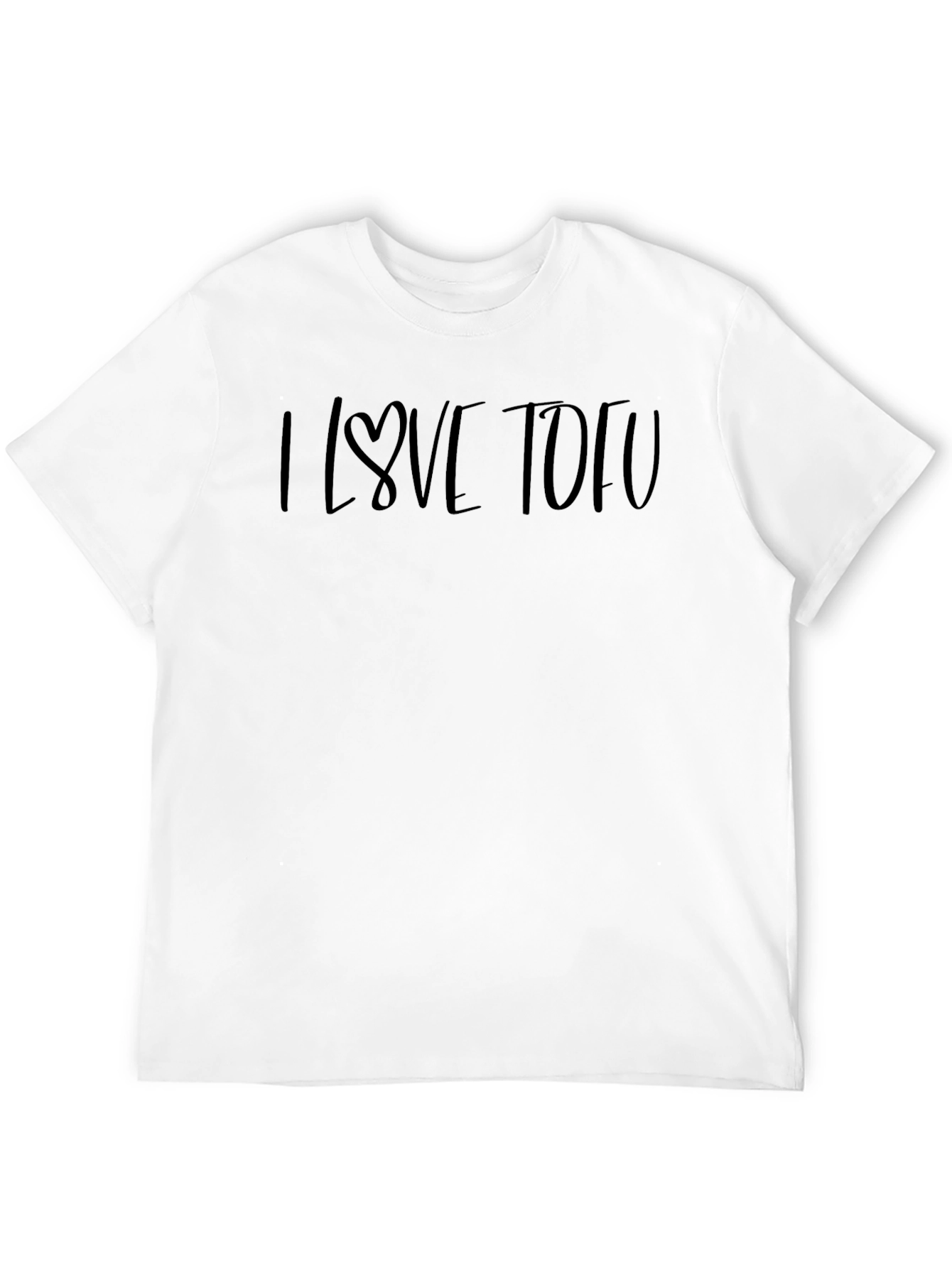 I Love Tofu Black T-Shirt