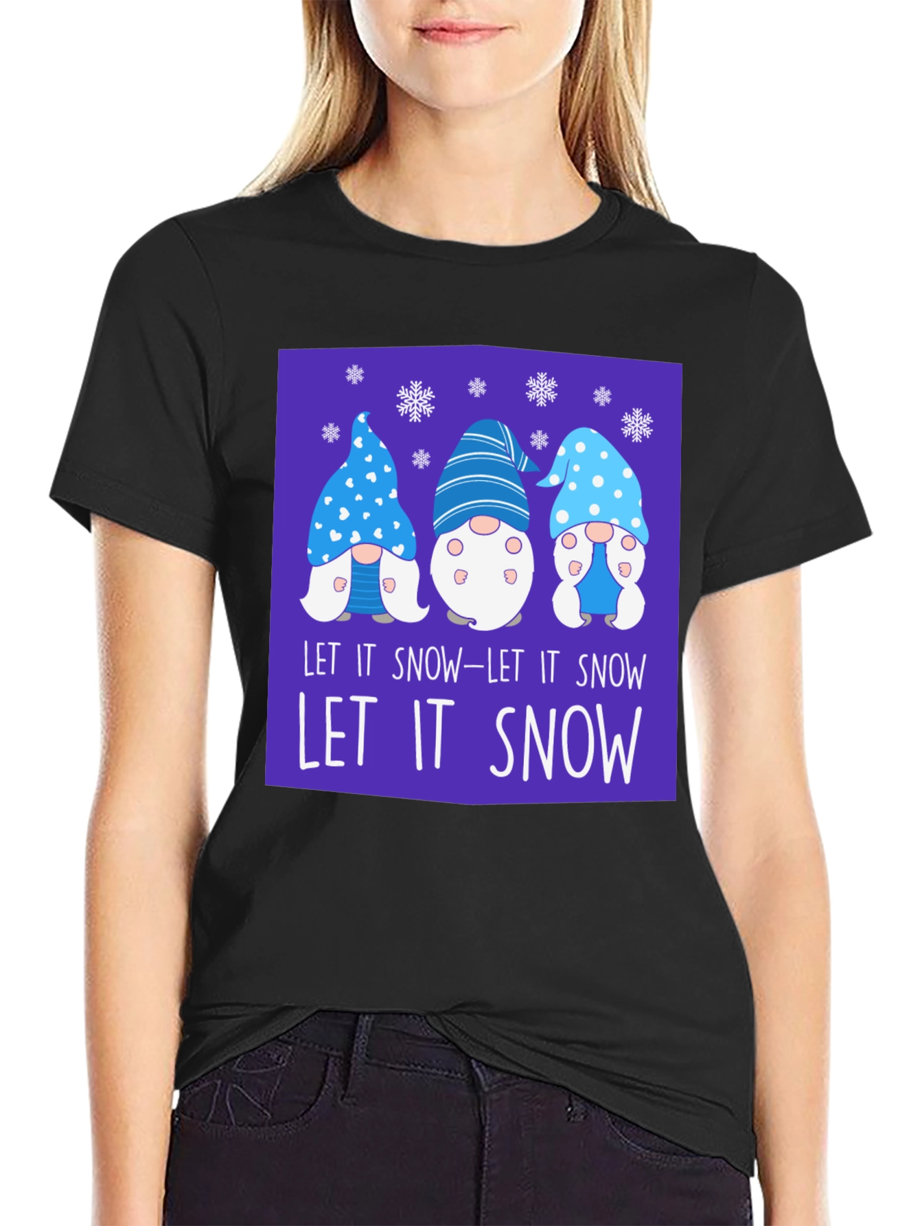 Let It Snow Gnomes Graphic Tee