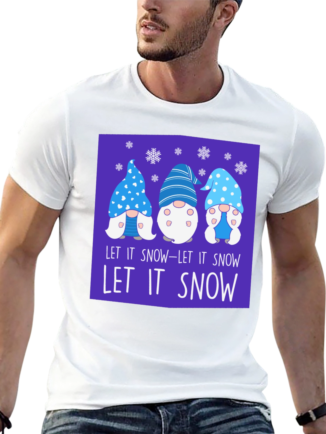 Let It Snow Gnomes Graphic Tee