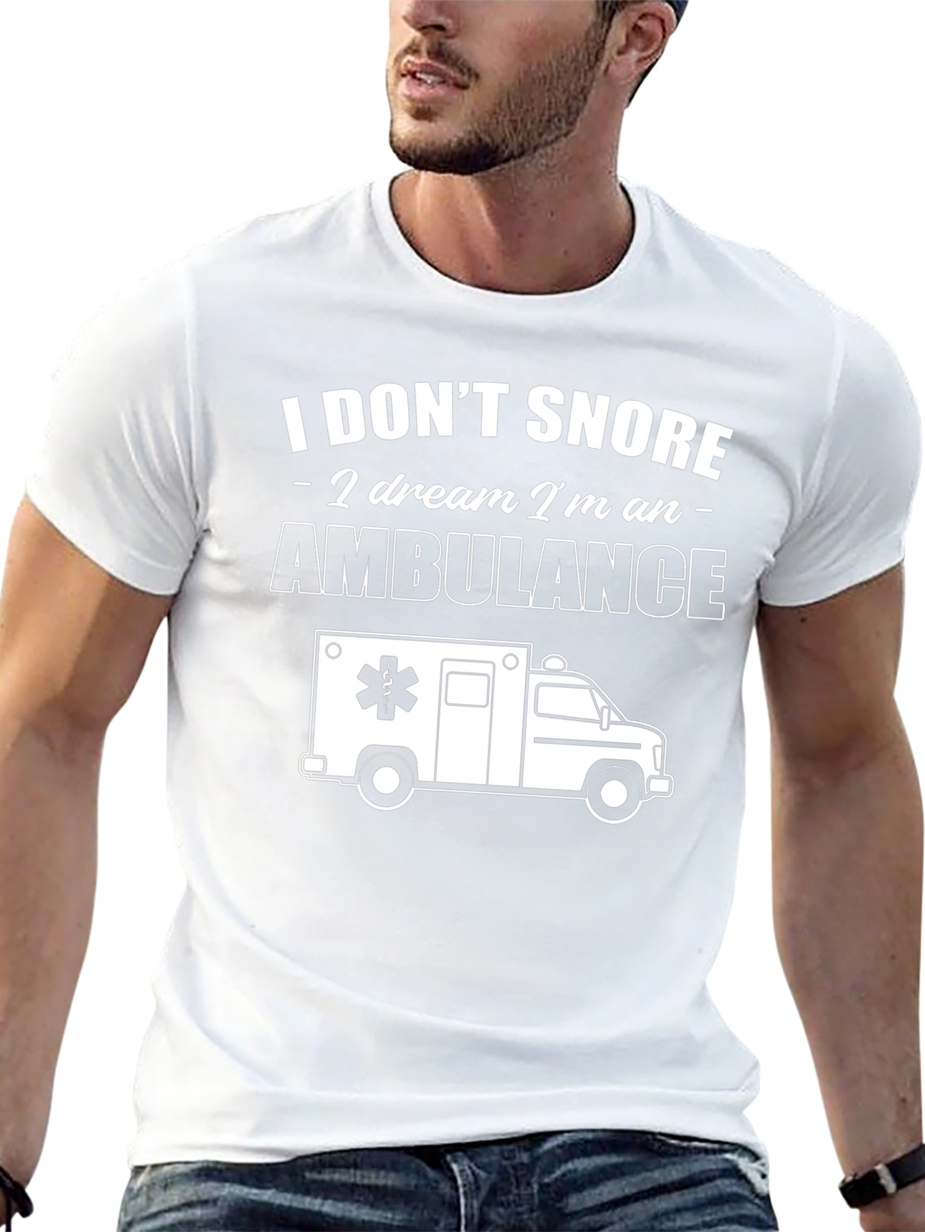 I Dont Snore Ambulance Graphic T-Shirt