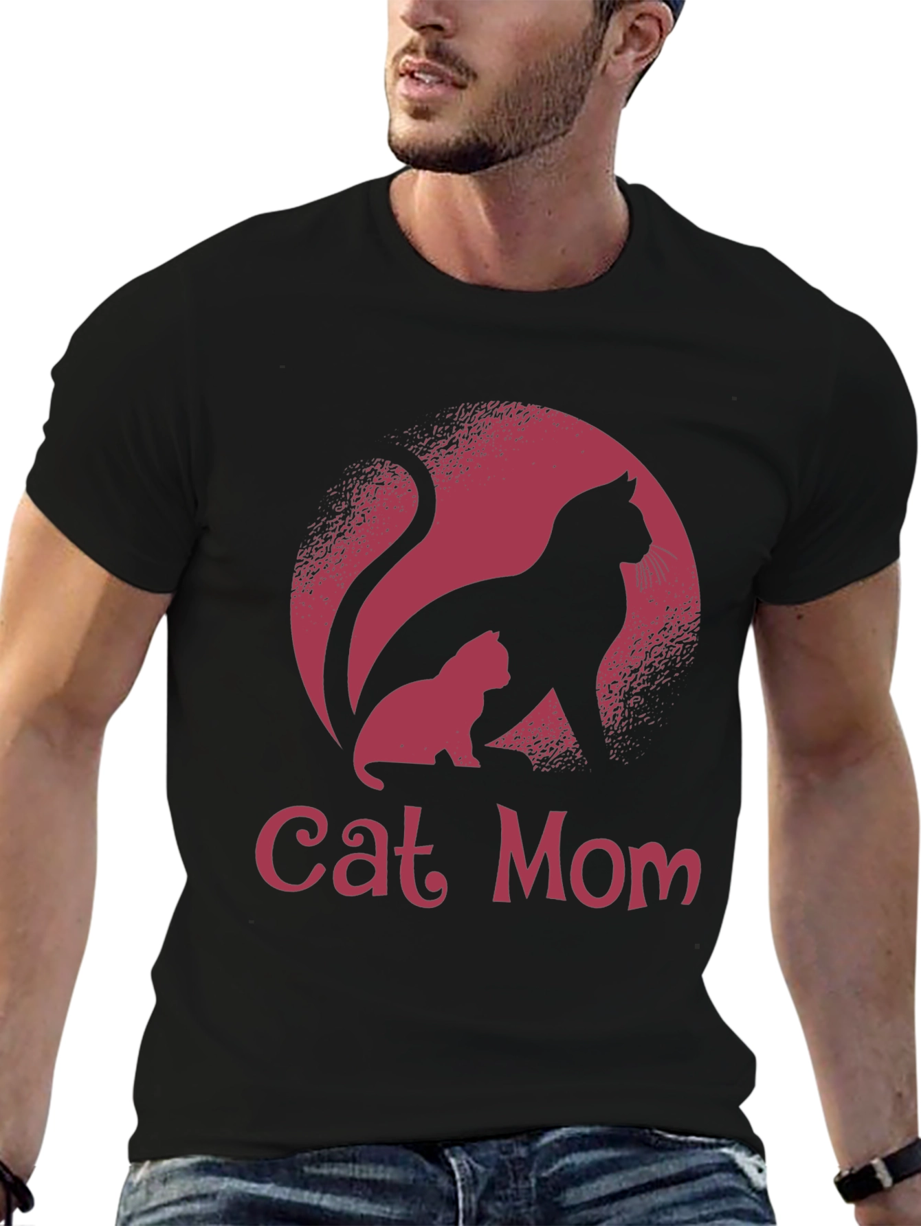 Cat Mom T-Shirt - Cute Feline Graphic Tee