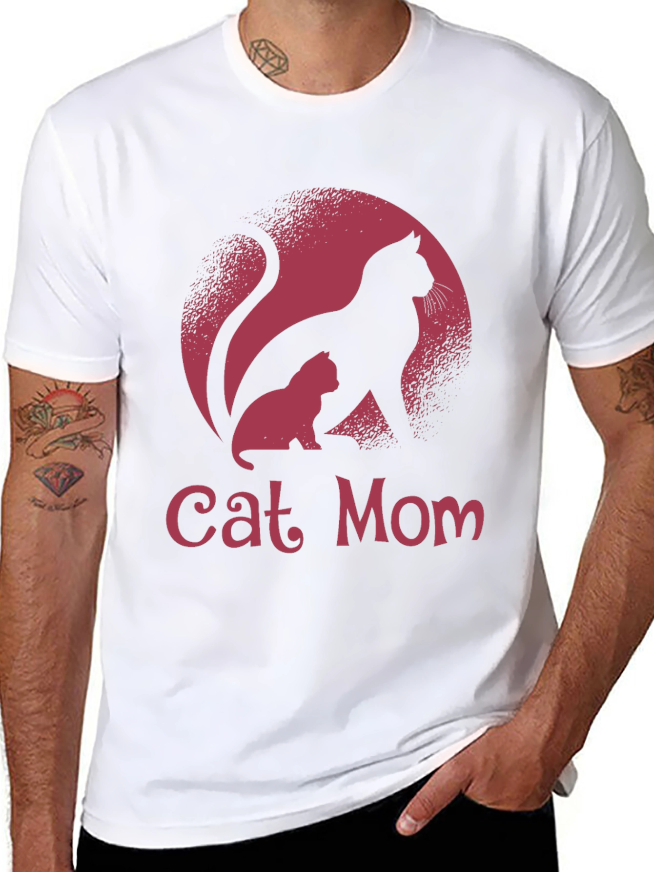Cat Mom T-Shirt - Cute Feline Graphic Tee