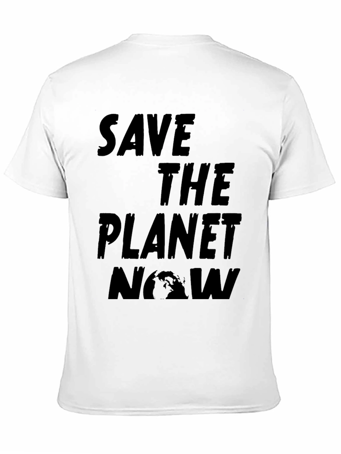 Save the Planet Now Black Graphic Tee