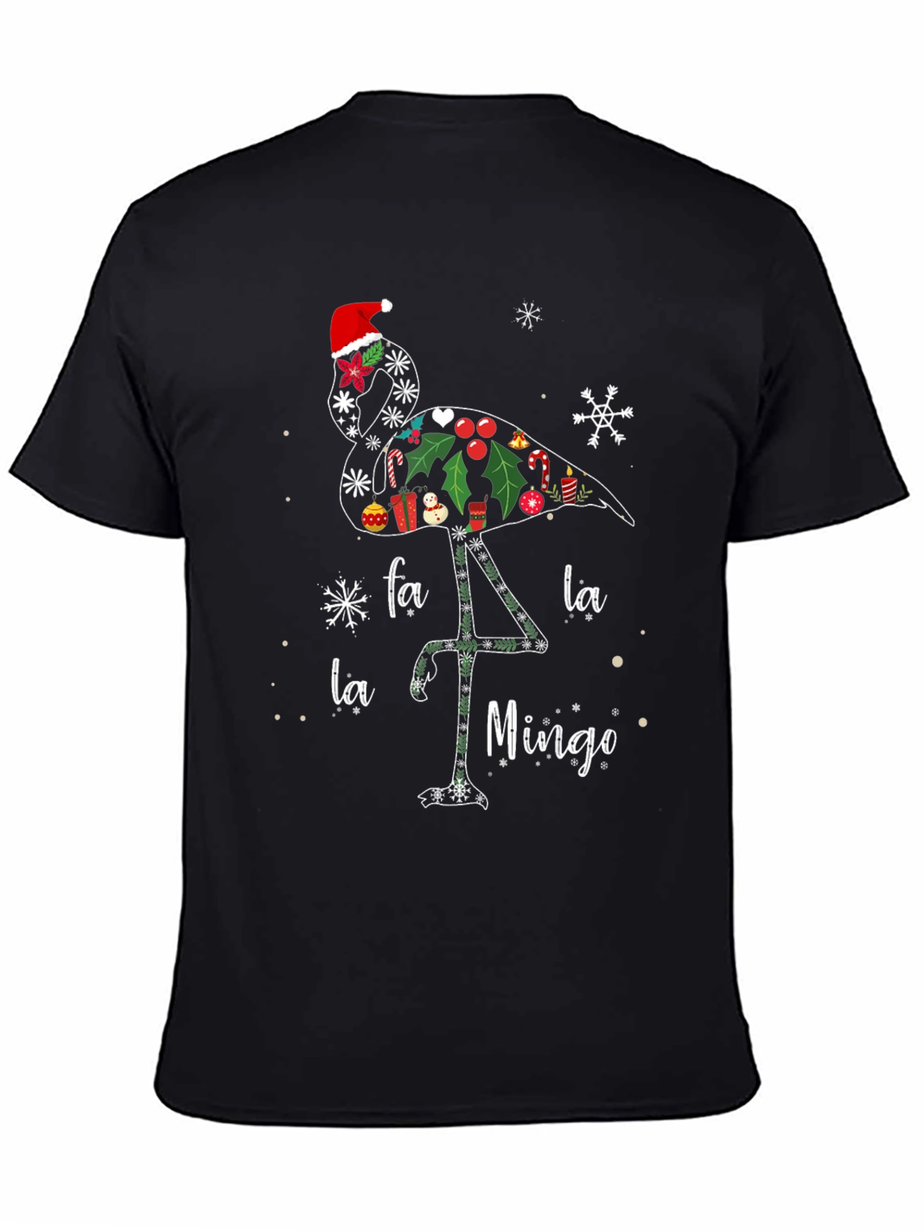 Festive Flamingo Christmas T-Shirt