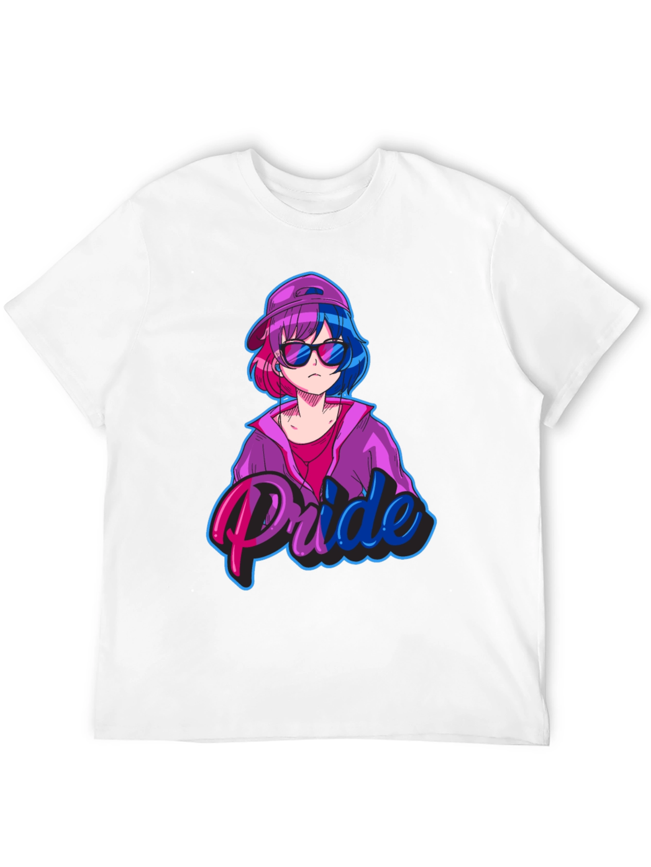 Bisexual Pride Anime Tee - Stylish Graphic T-Shirt