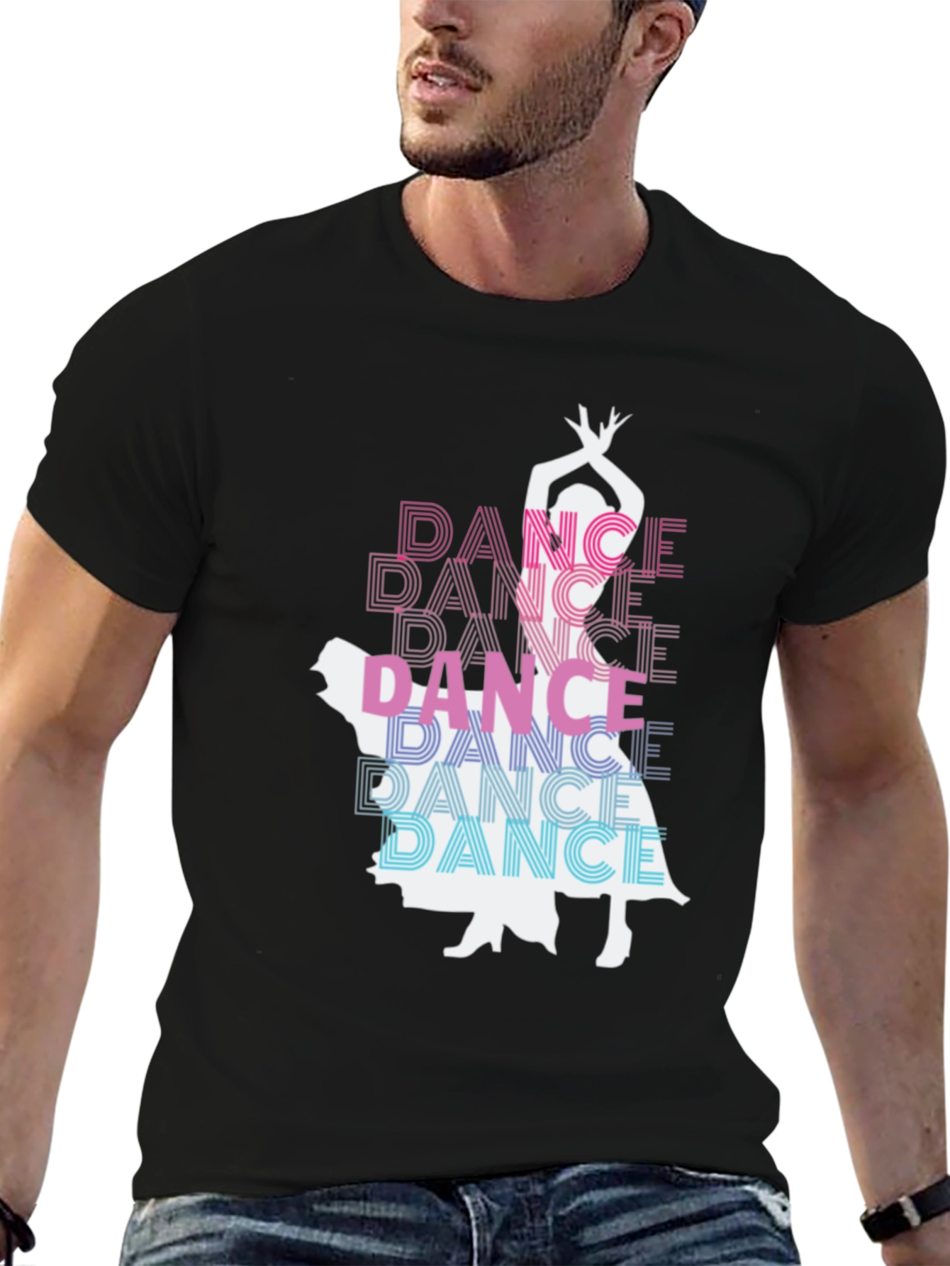 Dance Silhouette Graphic Tee - Stylish Comfort