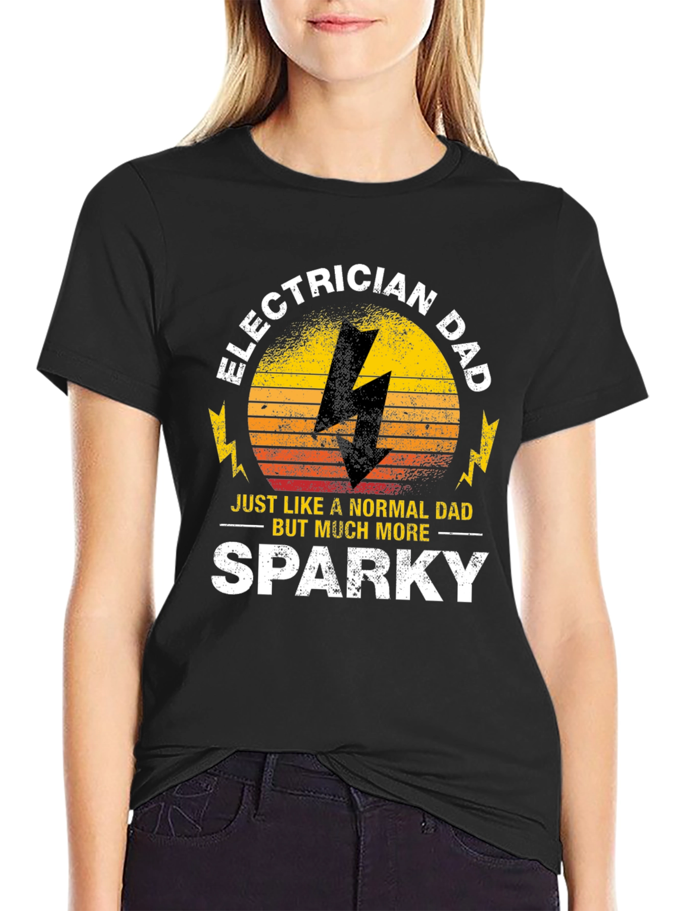 Electrician Dad T-Shirt - Sparky Fathers Day Gift