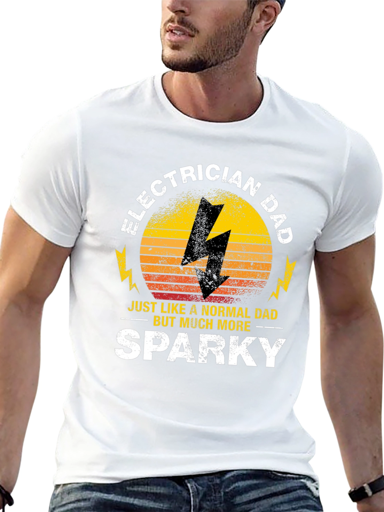 Electrician Dad T-Shirt - Sparky Fathers Day Gift