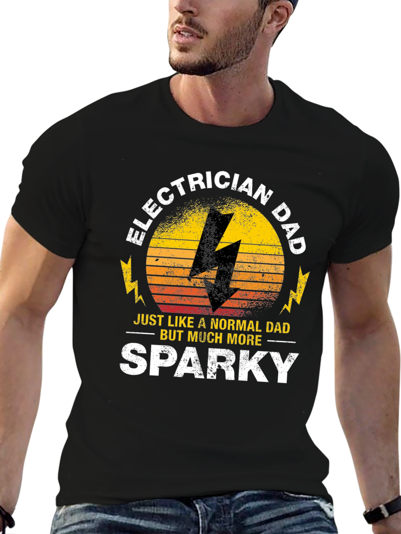 Electrician Dad T-Shirt - Sparky Fathers Day Gift