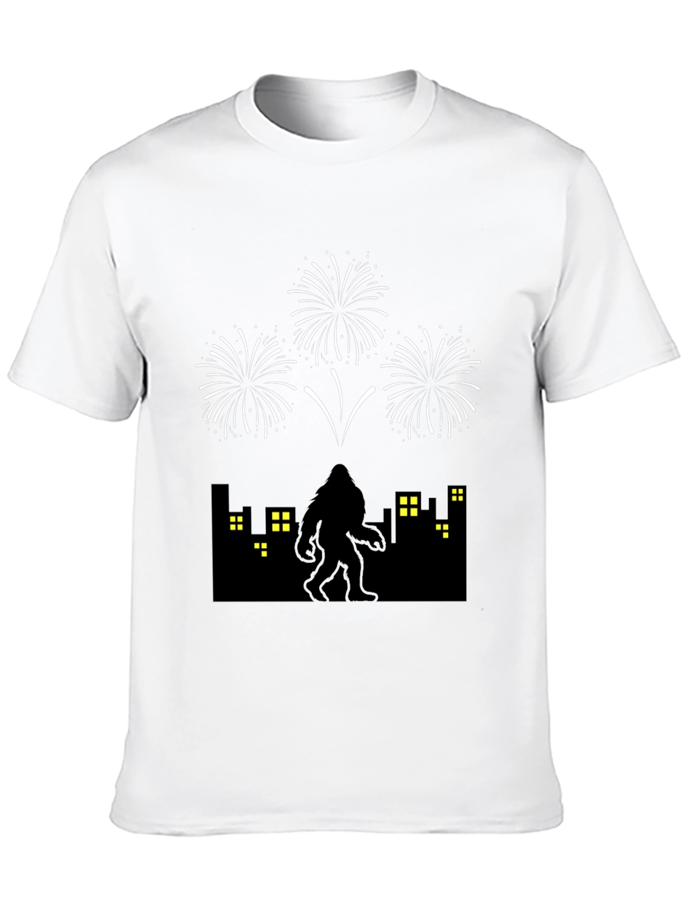 Sasquatch Fireworks Graphic Tee - Black