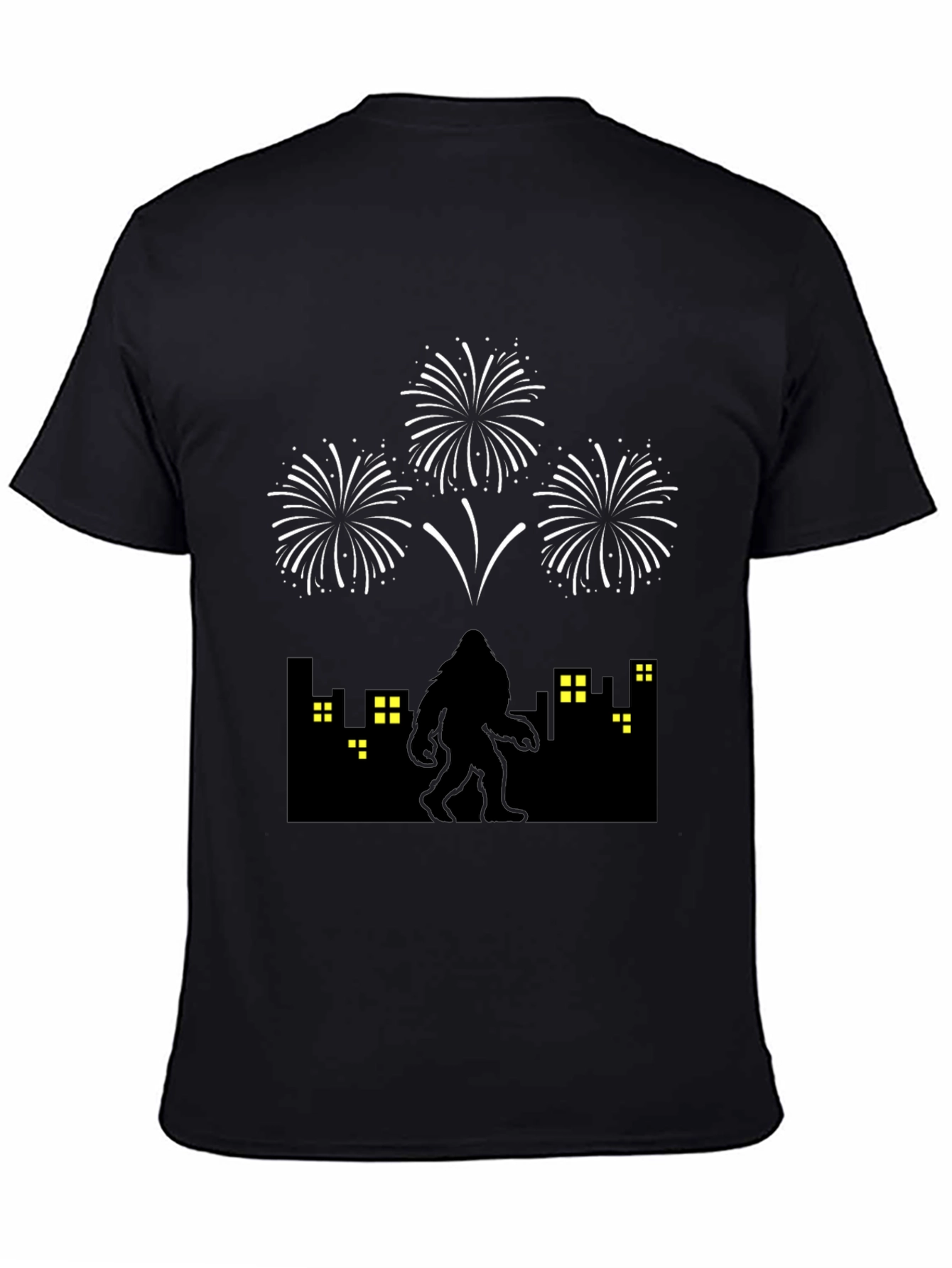 Sasquatch Fireworks Graphic Tee - Black