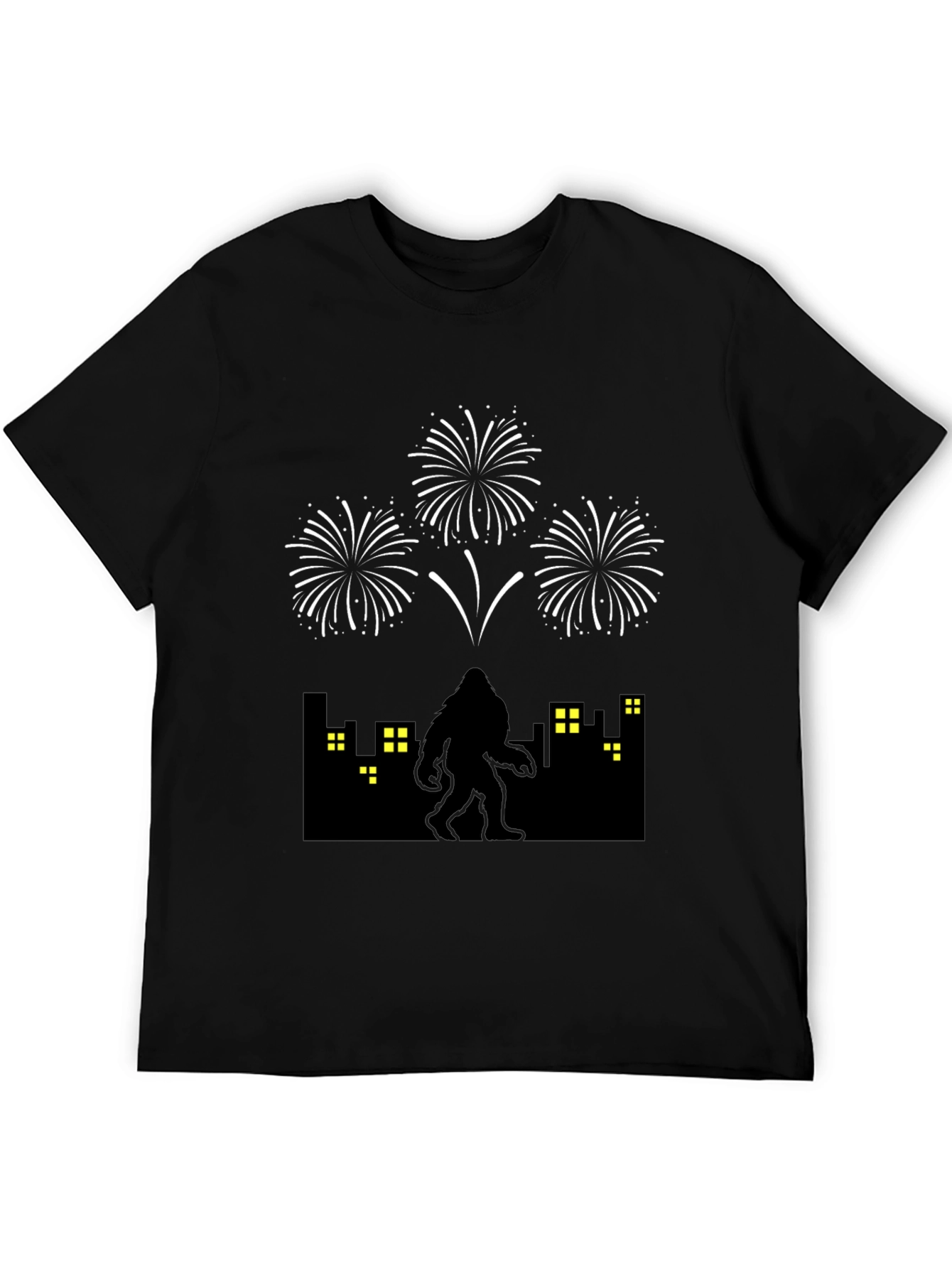 Sasquatch Fireworks Graphic Tee - Black