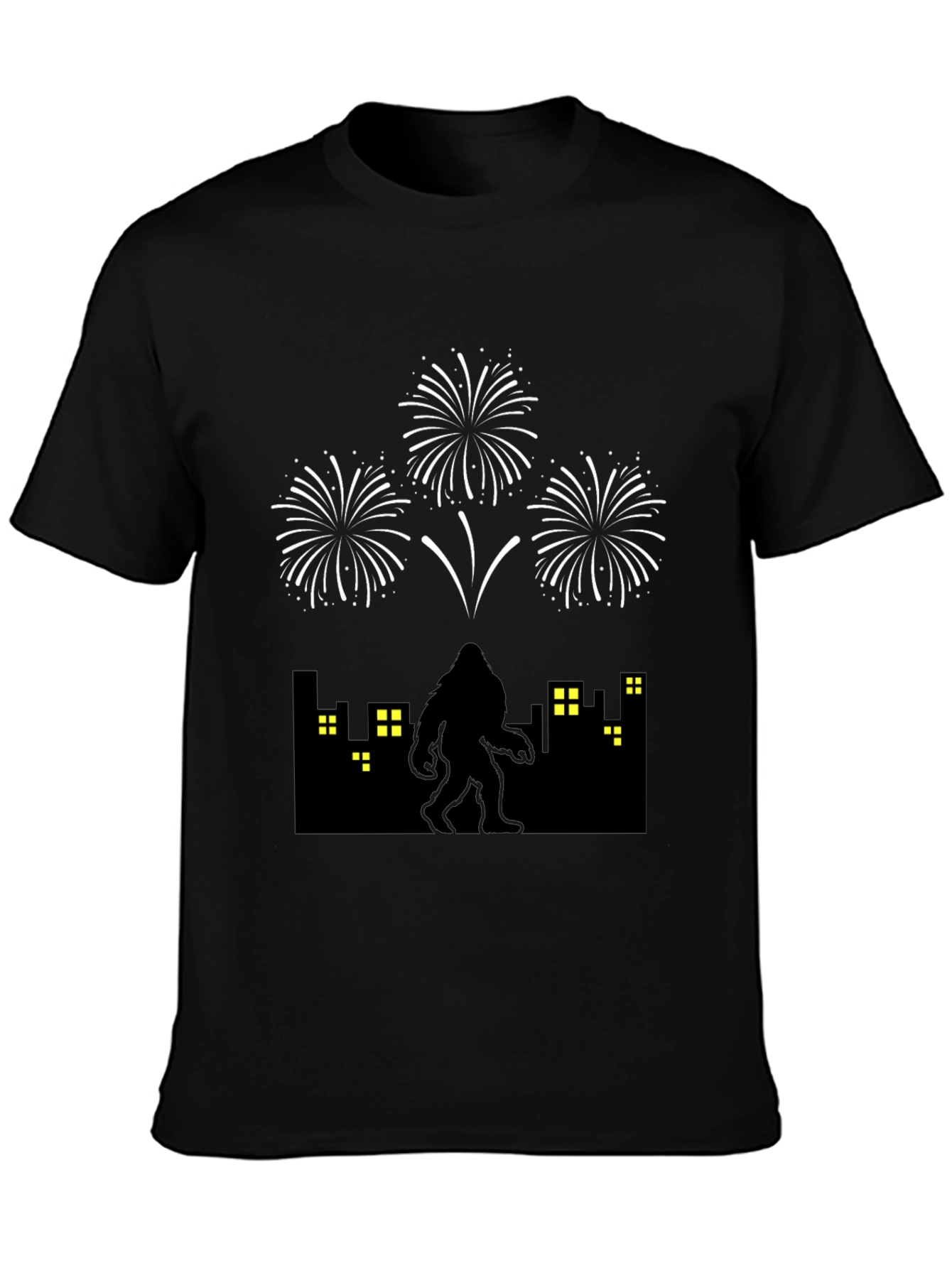 Sasquatch Fireworks Graphic Tee - Black
