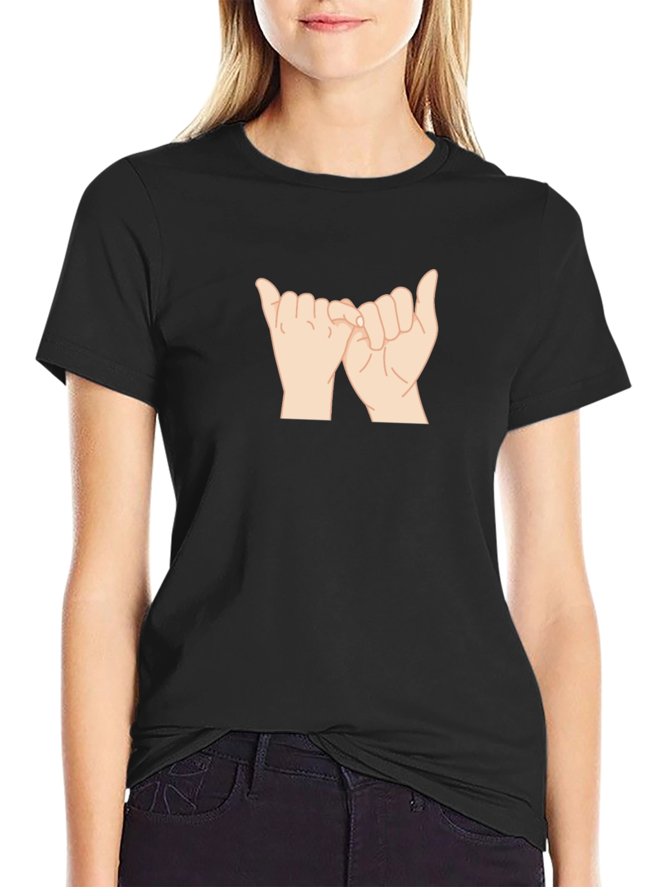 Pinky Promise Graphic Tee - Black T-Shirt