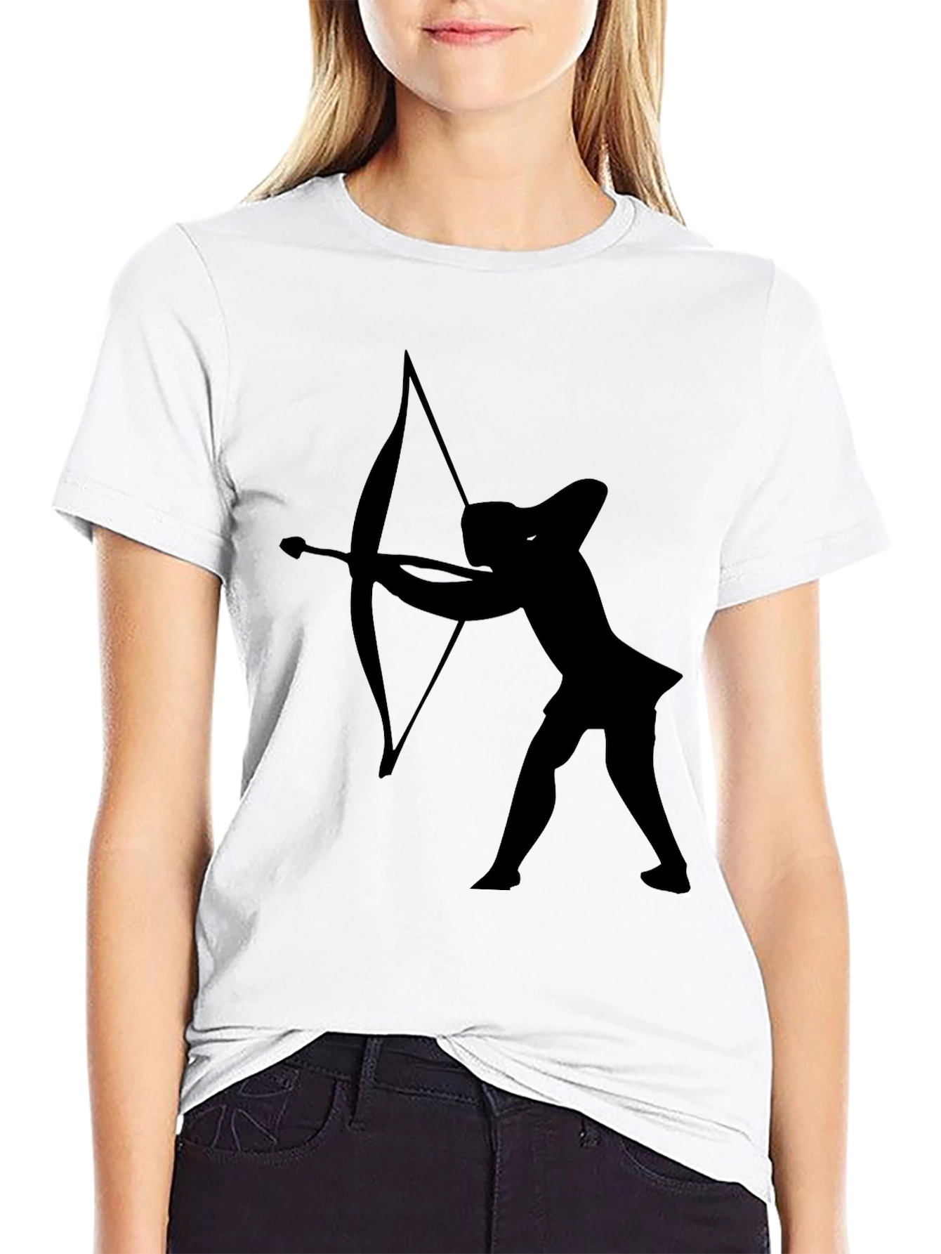 Sagittarius Graphic Tee - Black Cotton T-Shirt