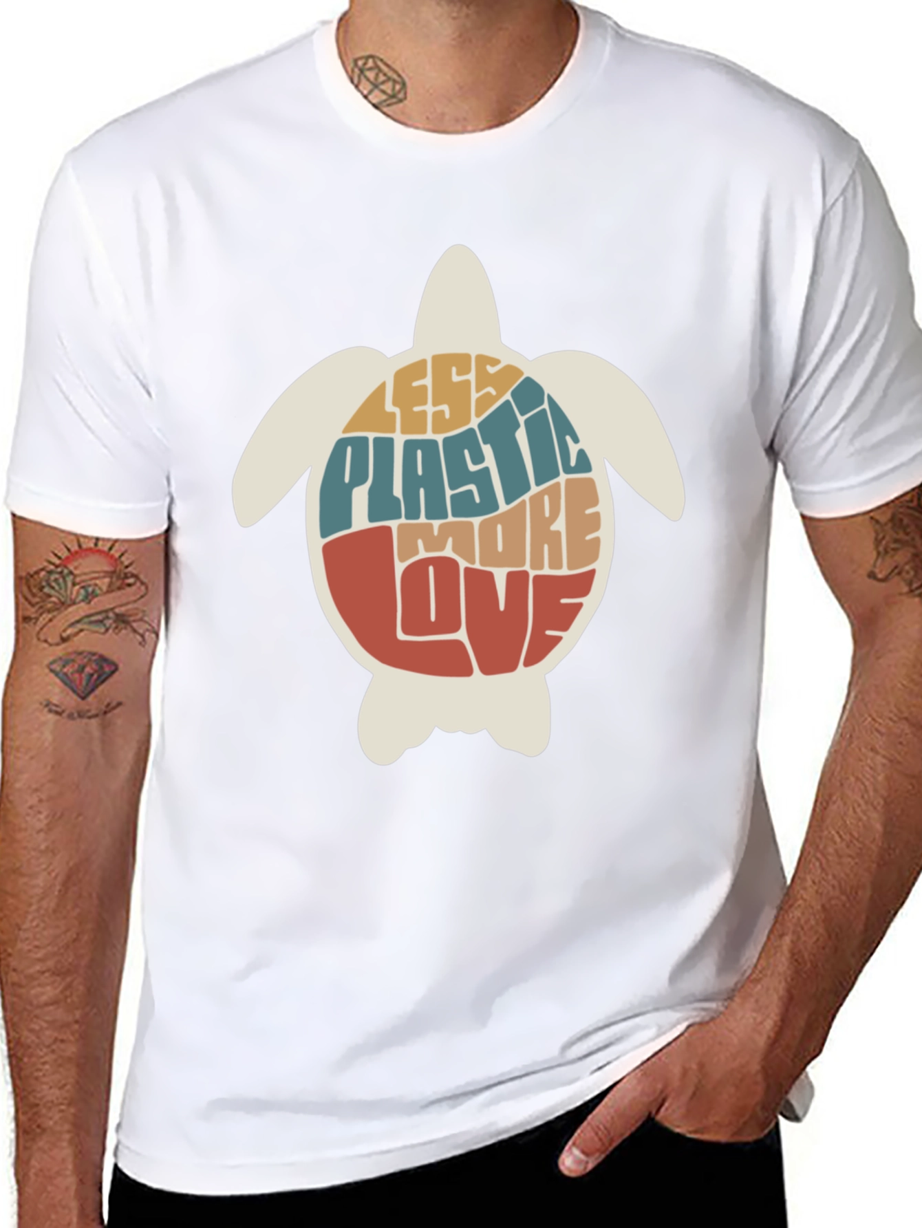 Eco-Friendly Turtle Graphic Tee