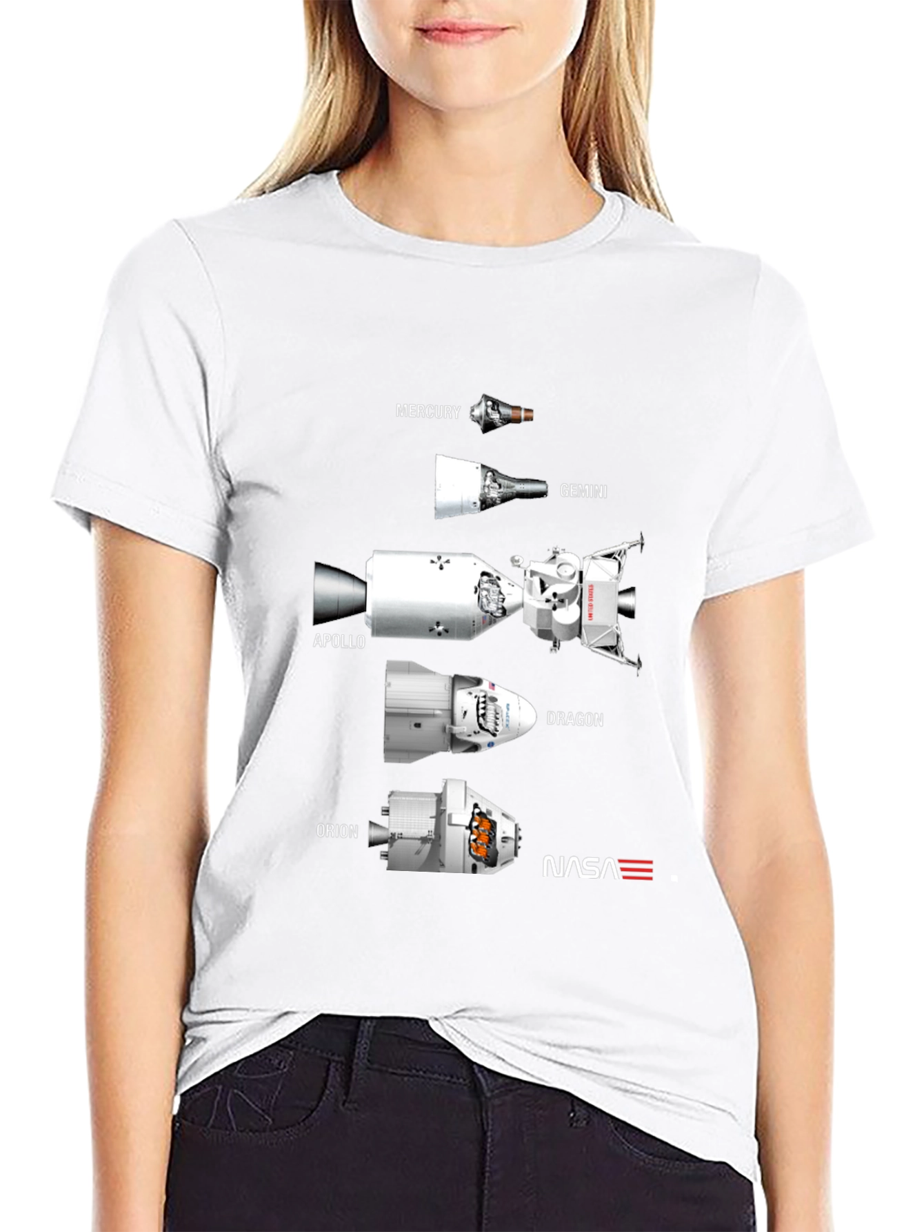 Spacecraft Evolution NASA T-Shirt
