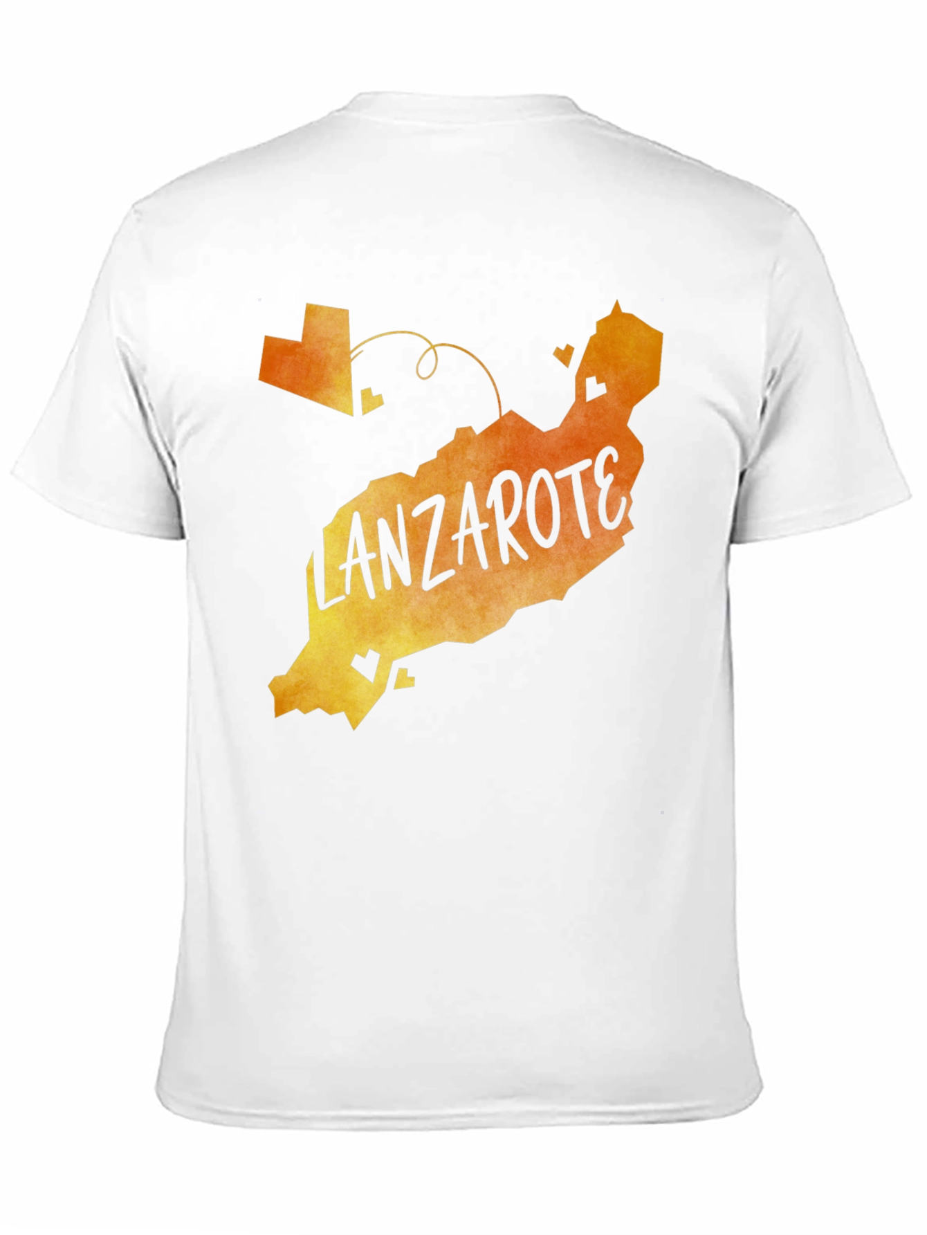 Lanzarote Island Map T-Shirt