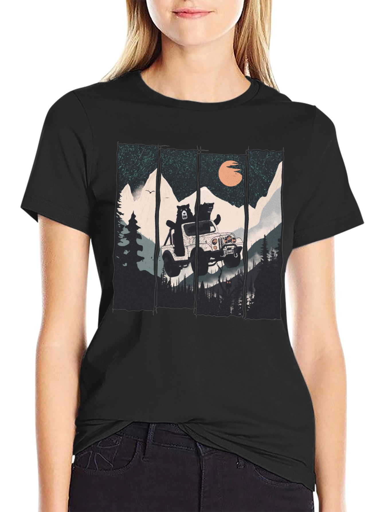 Bear Off-Roading Graphic T-Shirt
