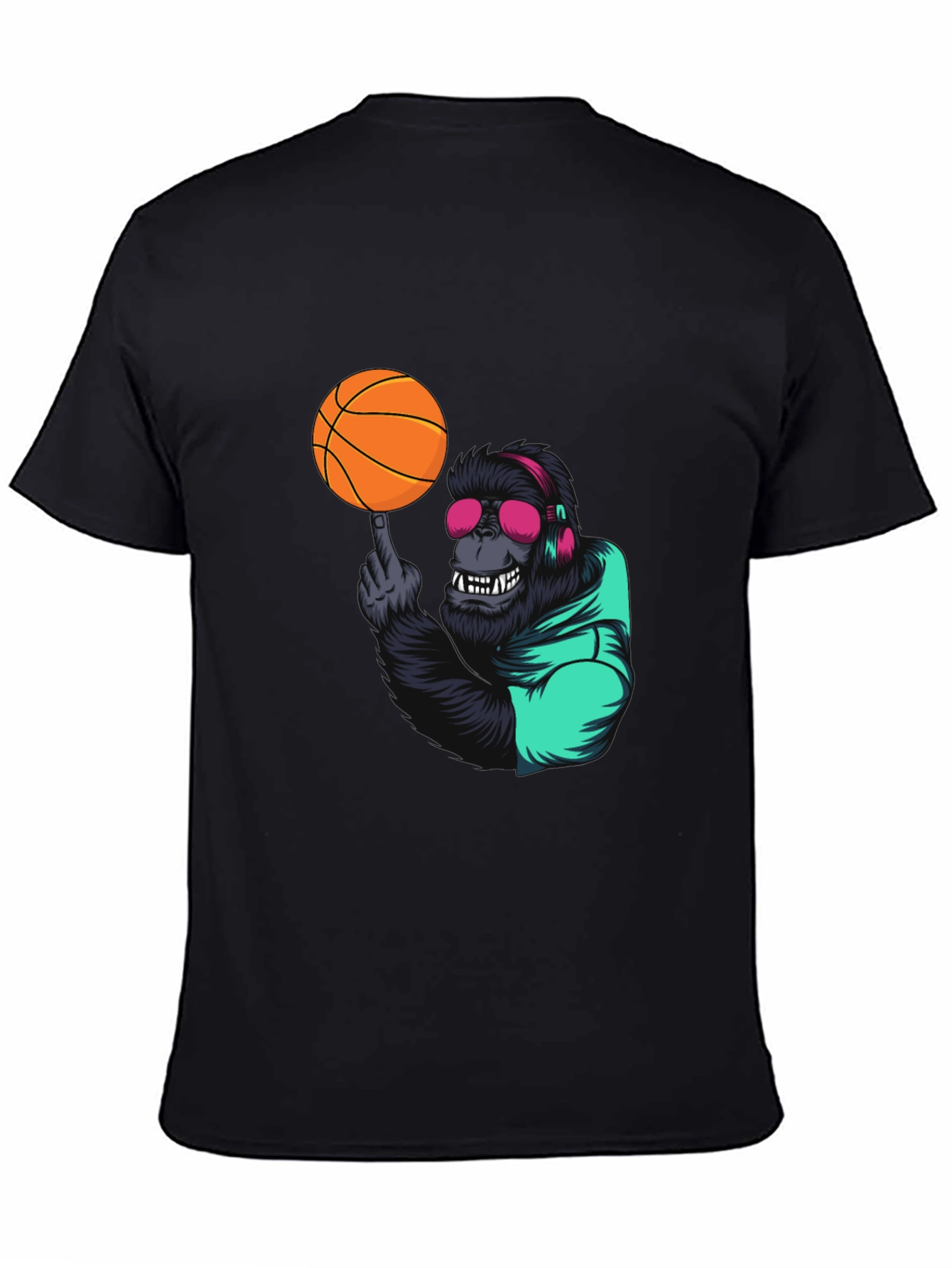 Cool Gorilla Basketball Graphic Tee